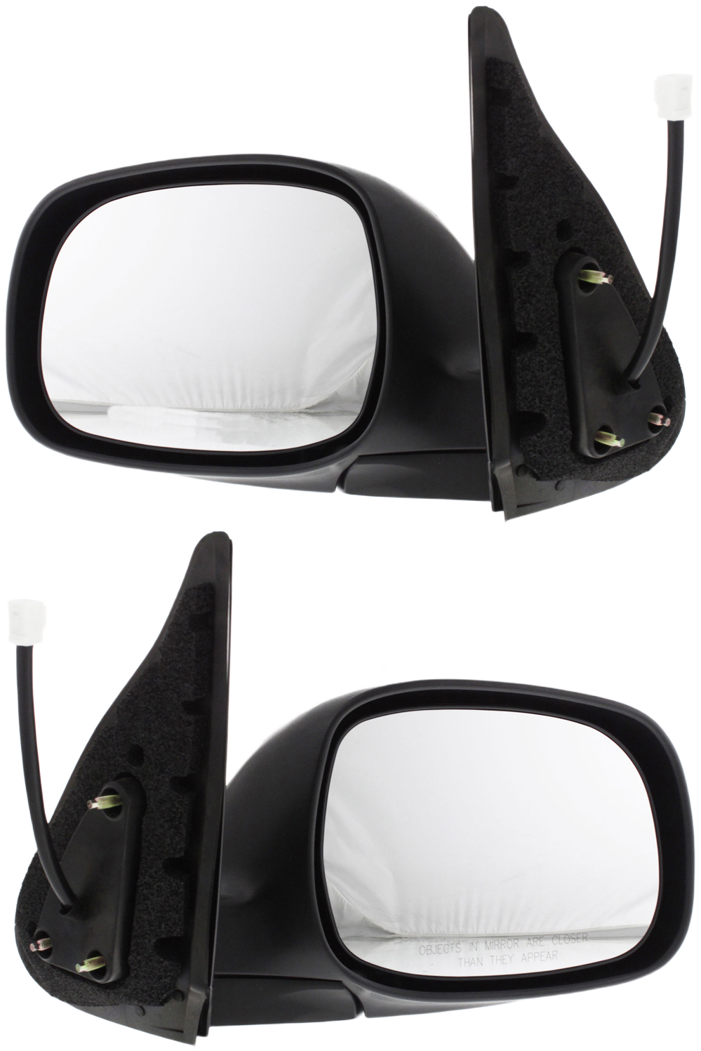 AM TUNDRA 04-06 MIRROR RH AND LH Non Towing Power Heated Manual Folding Chrome SR5 Model Double Cab SKU SET TY114ER Partslink TO1320227 TO1321227 OEM 879100C100-879400C150