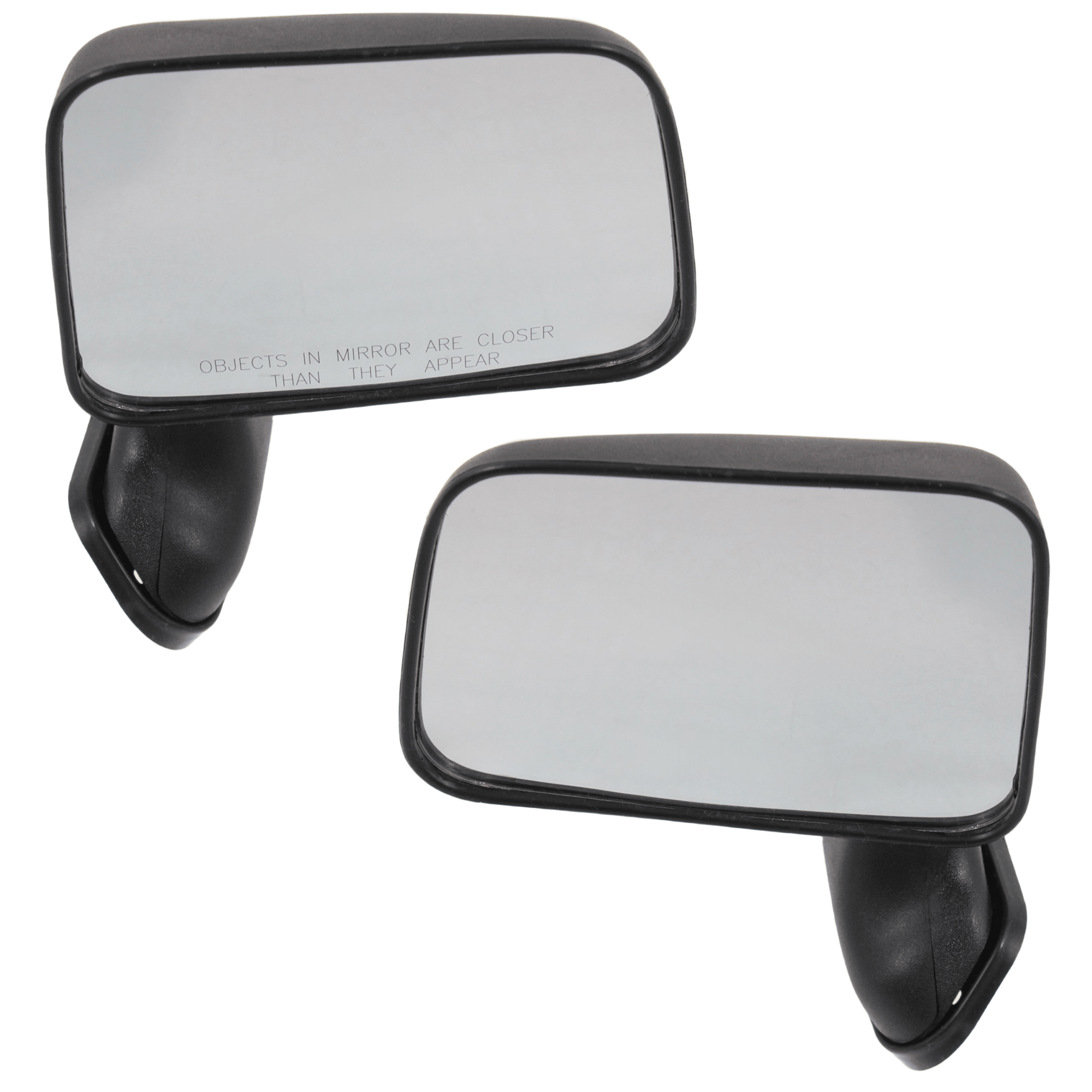 AM TOYOTA PICKUP 89-95 MIRROR RH AND LH Manual Adjust Manual Folding Non Heated Textured Door Panel Mount w Vent Window SKU SET TY119R OEM 8791089143 PFM 8794089141 PFM