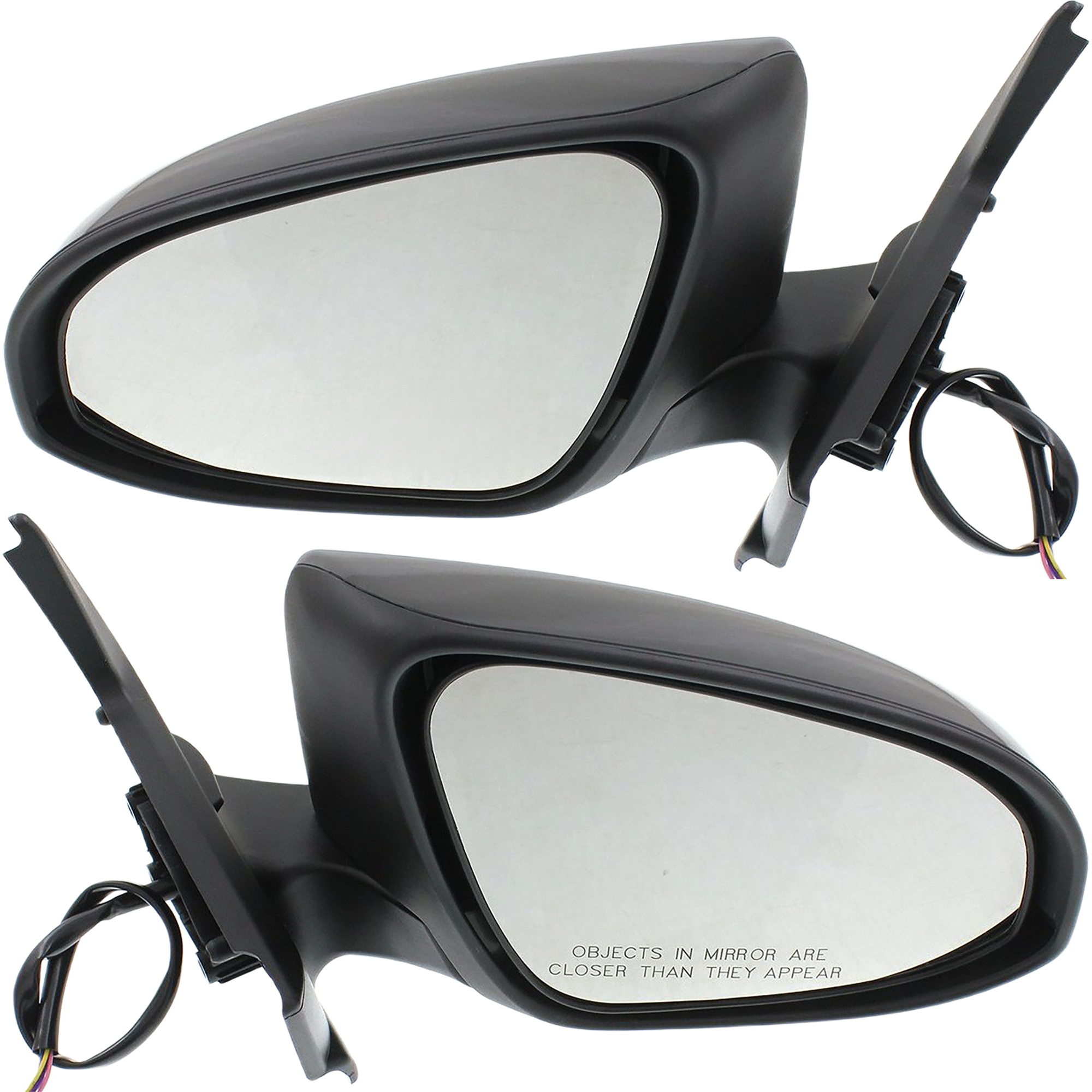 AM PRIUS C 12-19 MIRROR RH AND LH Power Manual Folding Non Heated Paintable w Signal Light SKU SET TY157ER S Partslink TO1320297 TO1321297 OEM 8791052E10-8794052D90