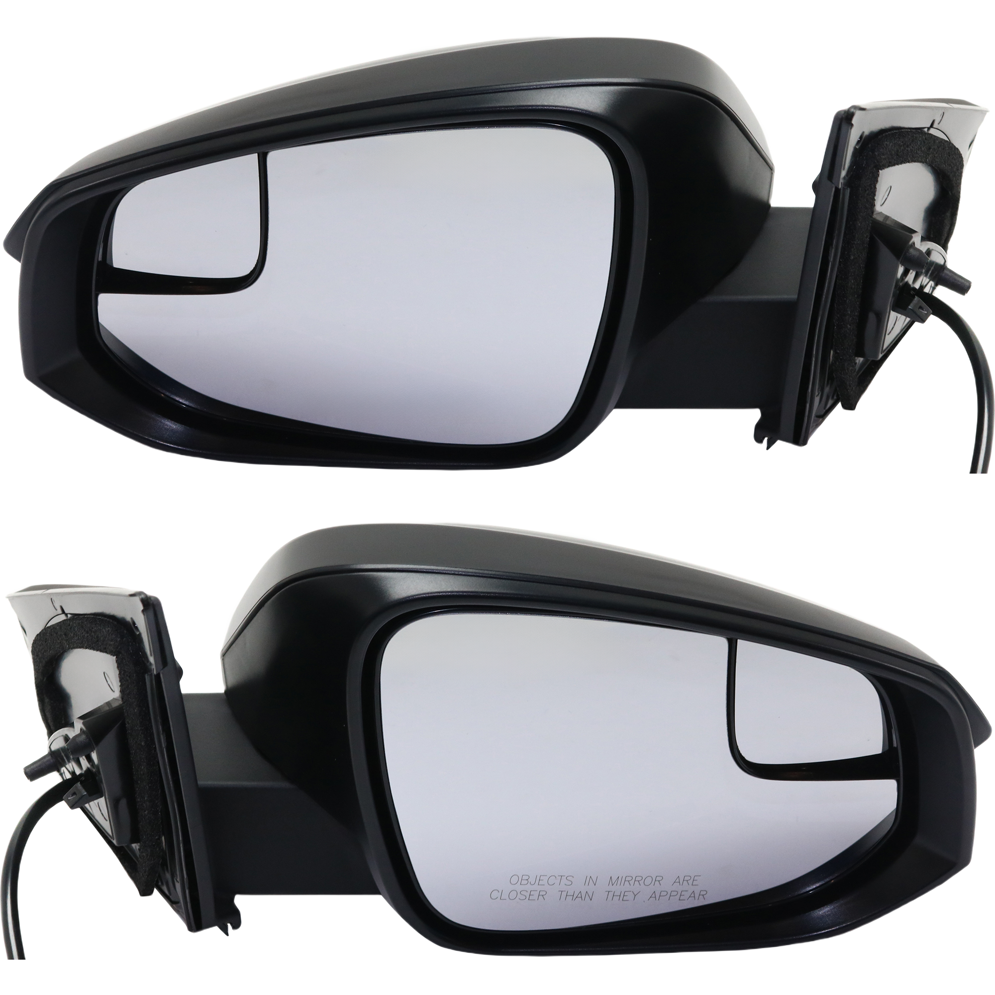 AM RAV4-16-18 MIRROR RH AND LH Power Manual Folding Non Heated Textured w BSG No Signal Light Exc. Hybrid Model North America Built SKU SET TY161ER Partslink TO1320345 TO1321345 OEM 879100R200-879400R210
