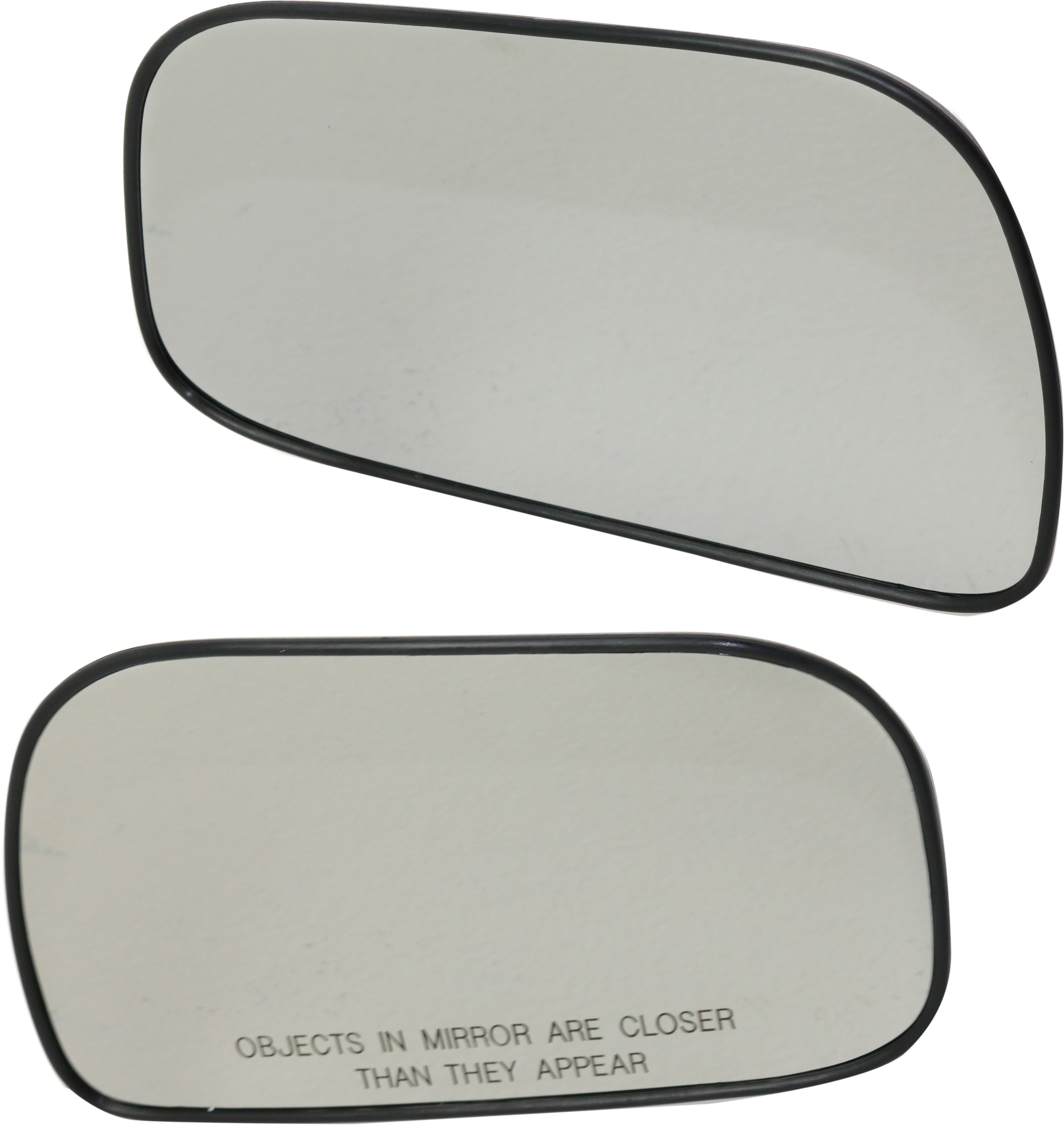 AM CAMRY 97-01 MIRROR GLASS RH AND LH Non Heated w Backing Plate USA Built Vehicle SKU SET TY166GR Partslink TO1325114 TO1324114 OEM 87931AA010-87961AA010
