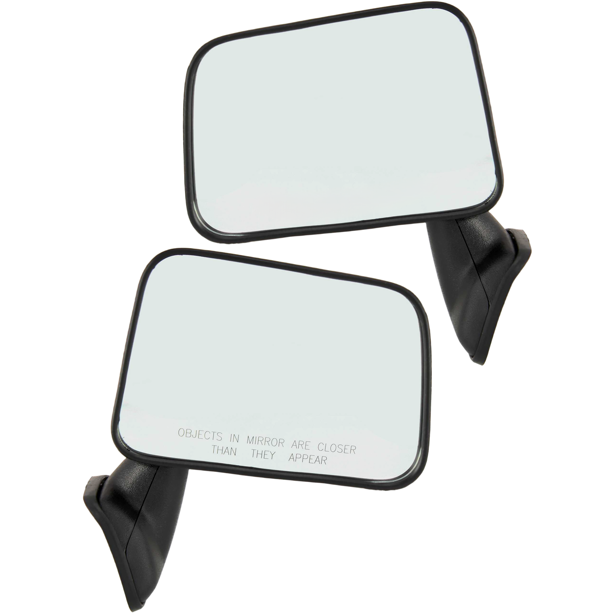 AM TOYOTA PICKUP 87-88-4RUNNER 87-89 MIRROR RH AND LH Manual Adjust Manual Folding Non Heated Textured Door Panel Mount SKU SET TY16R Partslink TO1320109 TO1321109 OEM 8791089135-8794089135
