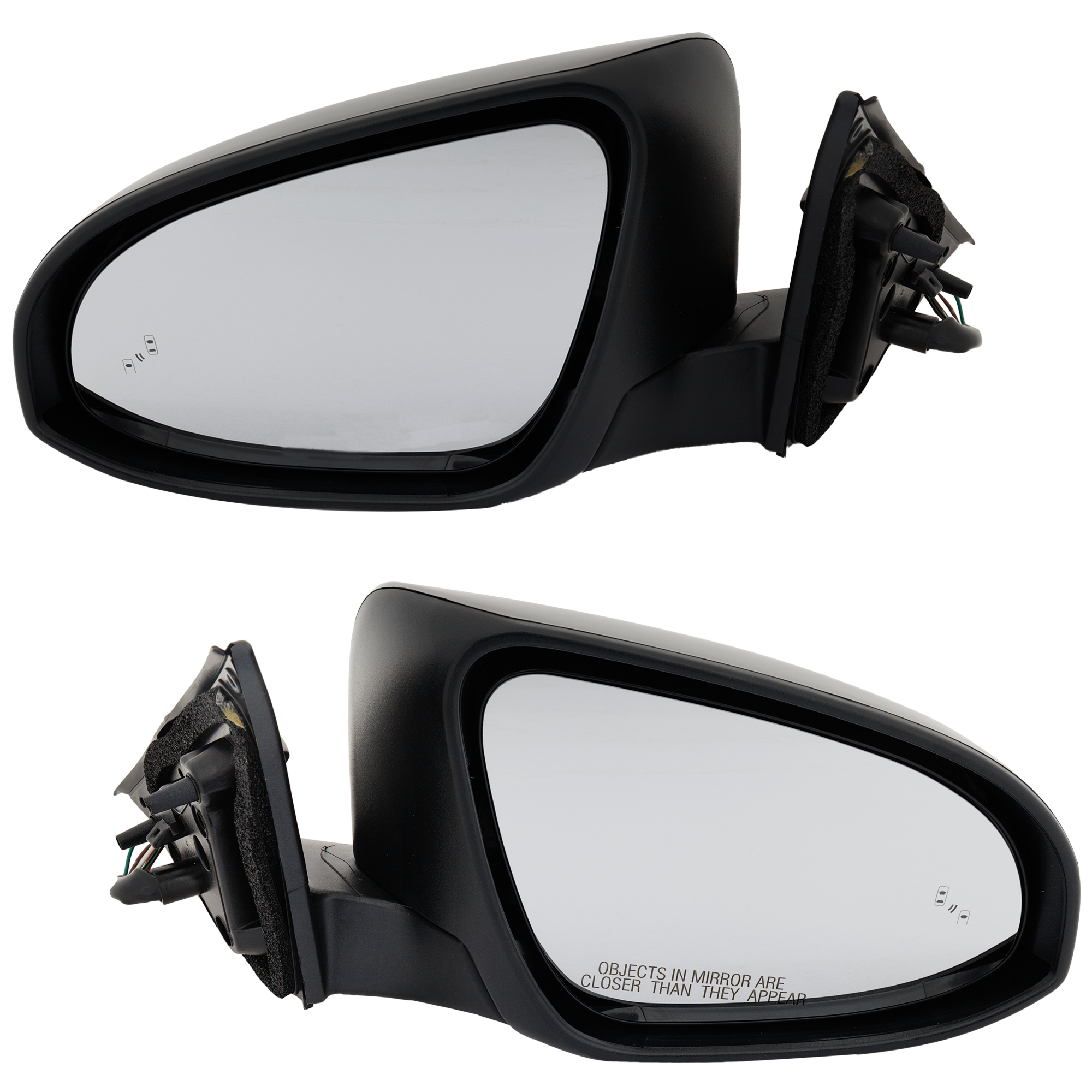 AM CAMRY 12-14 MIRROR RH AND LH Power Manual Folding Heated Paintable w BSD in Glass No Auto dimming Memory and Signal Light SKU SET TY185ER Partslink TO1320316 TO1321316 OEM 8790806790-8790806434-87909067