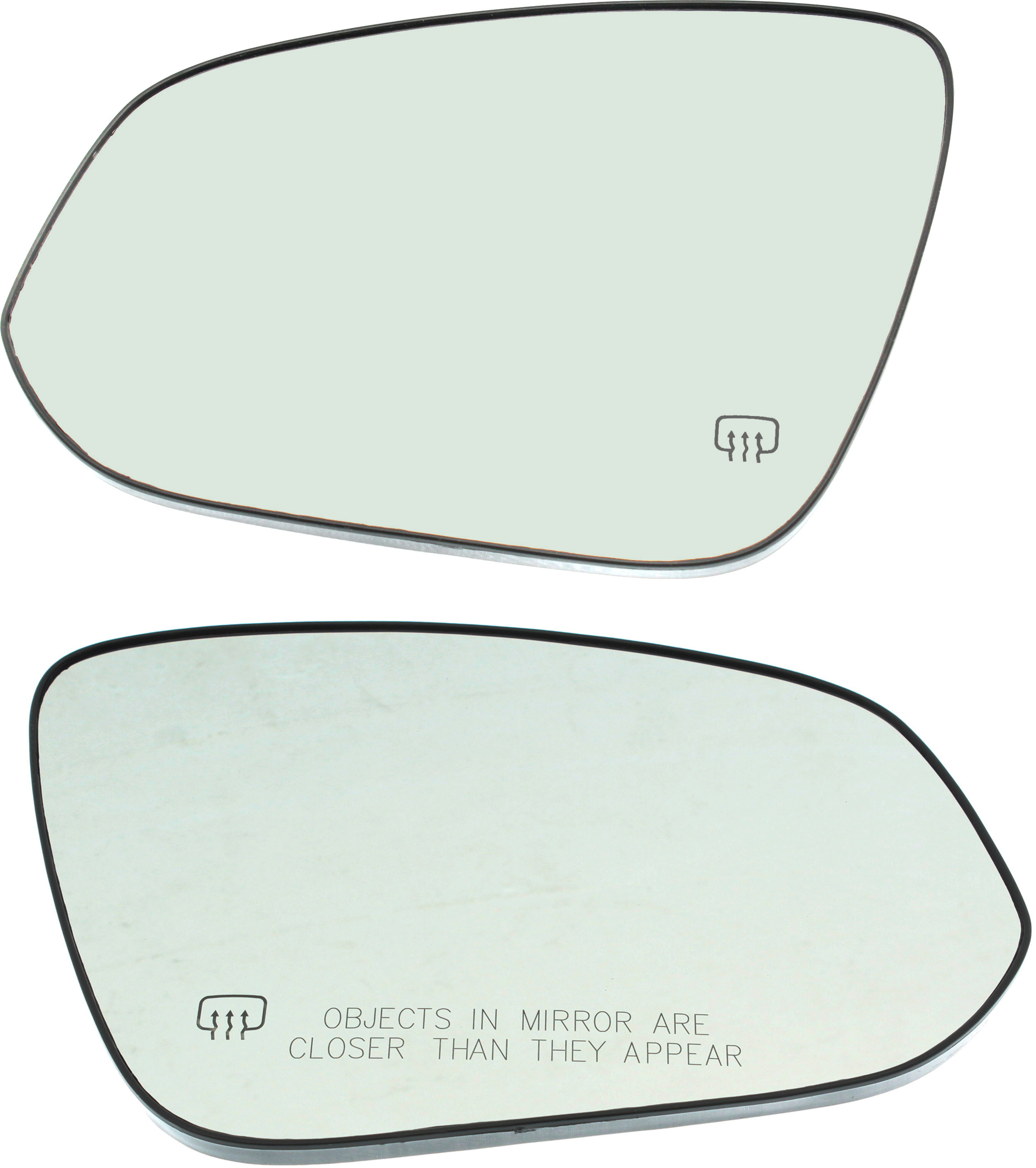 AM HIGHLANDER 14-19 MIRROR GLASS RH AND LH Heated w Backing Plate No Blind Spot Detection SKU SET TY196GR Partslink TO1324125 TO1325125 OEM 879610E130-879310E140