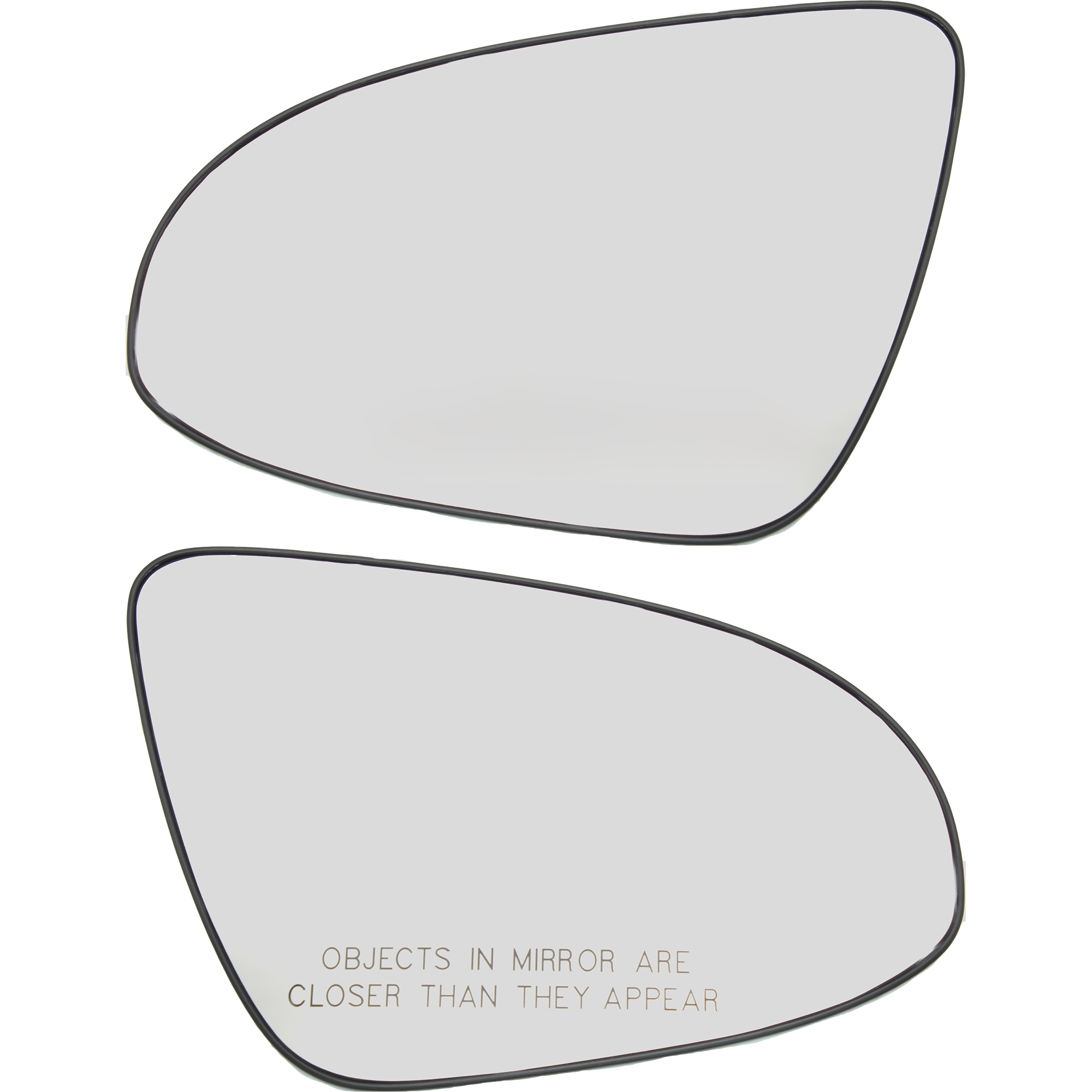 AM CAMRY 12-14 MIRROR GLASS RH AND LH Non Heated w Backing Plate No Blind Spot Detection Includes Hybrid Models SKU SET TY201GR Partslink TO1324118 TO1325118 OEM 8794706400-8791706400