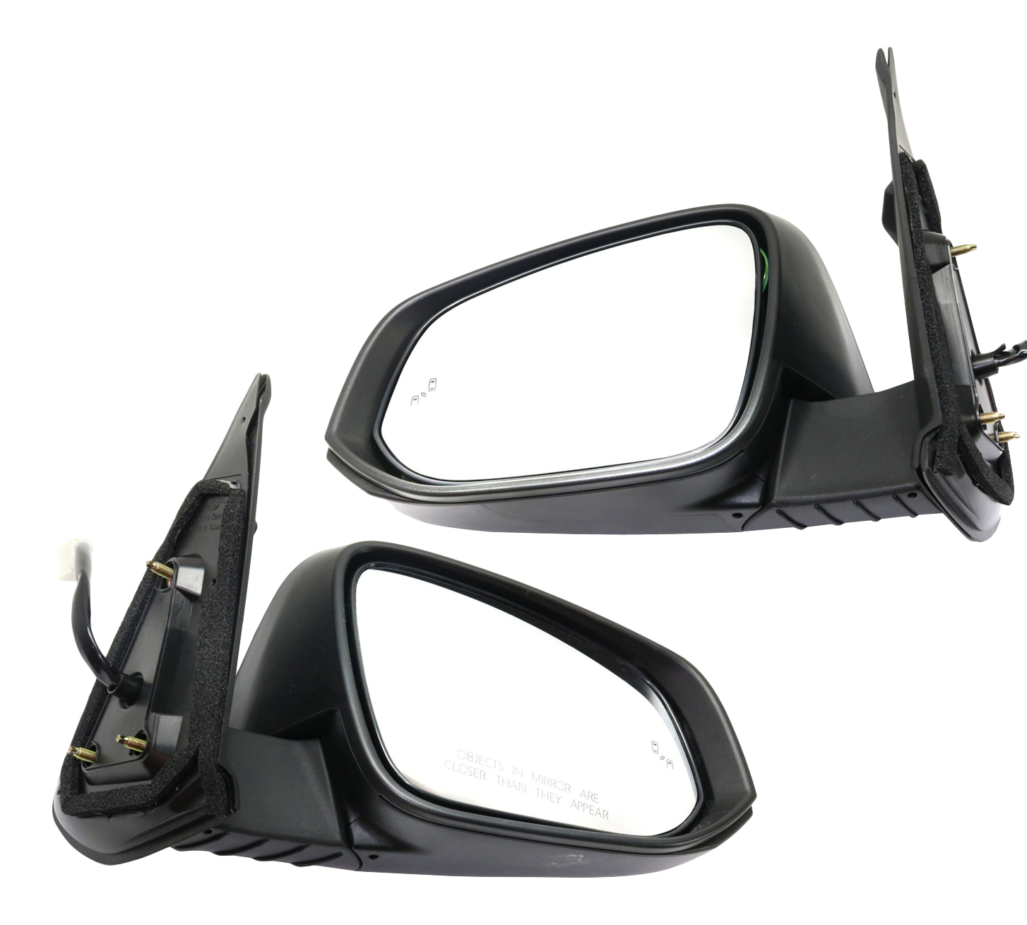 AM TACOMA 16-23 MIRROR RH AND LH Power Power Folding Heated Chrome w BSD and Signal Light w o Camera Hole SKU SET TY208CR S Partslink TO1320360 TO1321360 OEM 8791004240 PFM 8794004250 PFM
