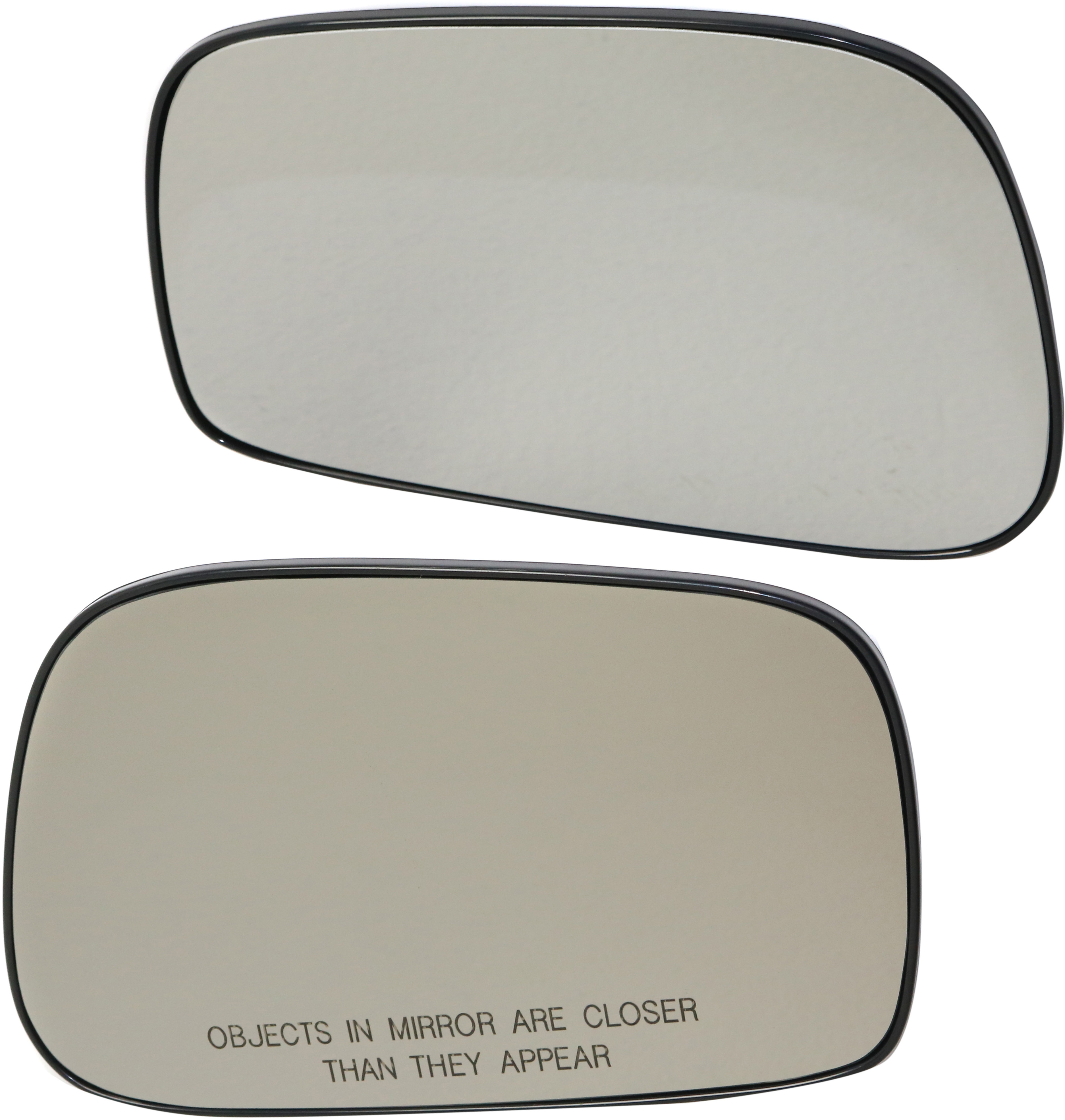 AM COROLLA MATRIX 03-08 MIRROR GLASS RH AND LH Non Heated w Backing Plate SKU SET TY222GR Partslink TO1325103 TO1324103 OEM 8790801080-8790901080