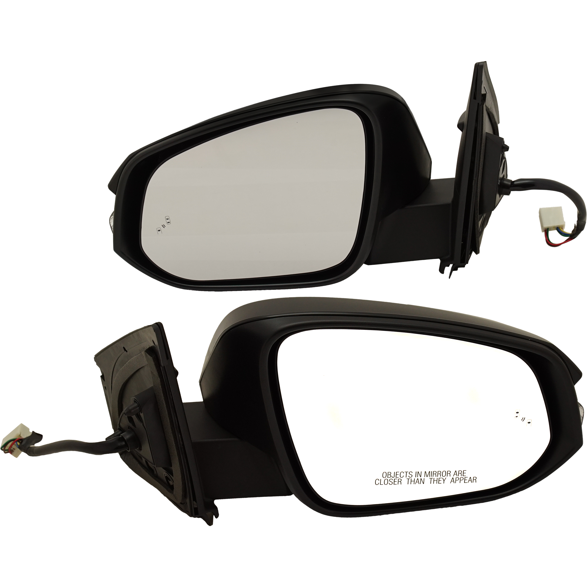 AM RAV4-13-18 MIRROR RH AND LH Power Manual Folding Heated Paintable w BSD and Signal Light North America Built Vehicle SKU SET TY240ER S Partslink TO1320343 TO1320447 TO1321343 TO1321447 OEM 879100R180C0-8791042D60 PFM 87