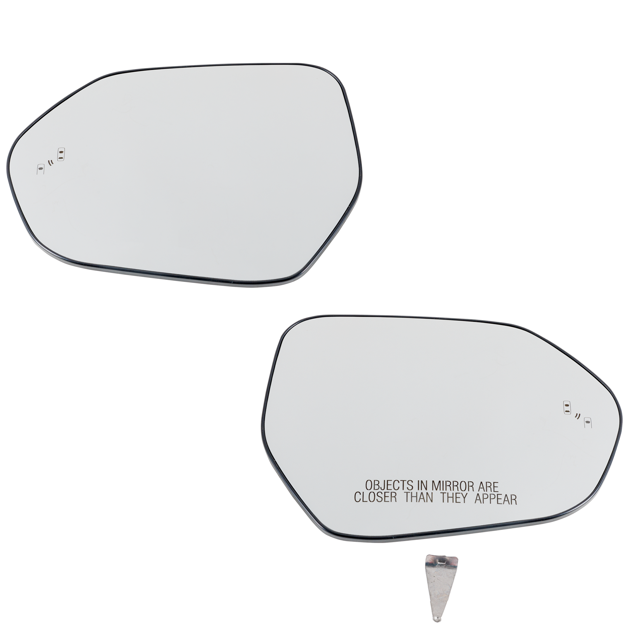 AM COROLLA 19-24 CAMRY 18-24 MIRROR GLASS RH AND LH Heated w Blind Spot Detection Side Object Sensor Japan North America Built Vehicle SKU SET TY240GR Partslink TO1325141 TO1324141 OEM 8790206190 PFM 8790706170 PFM