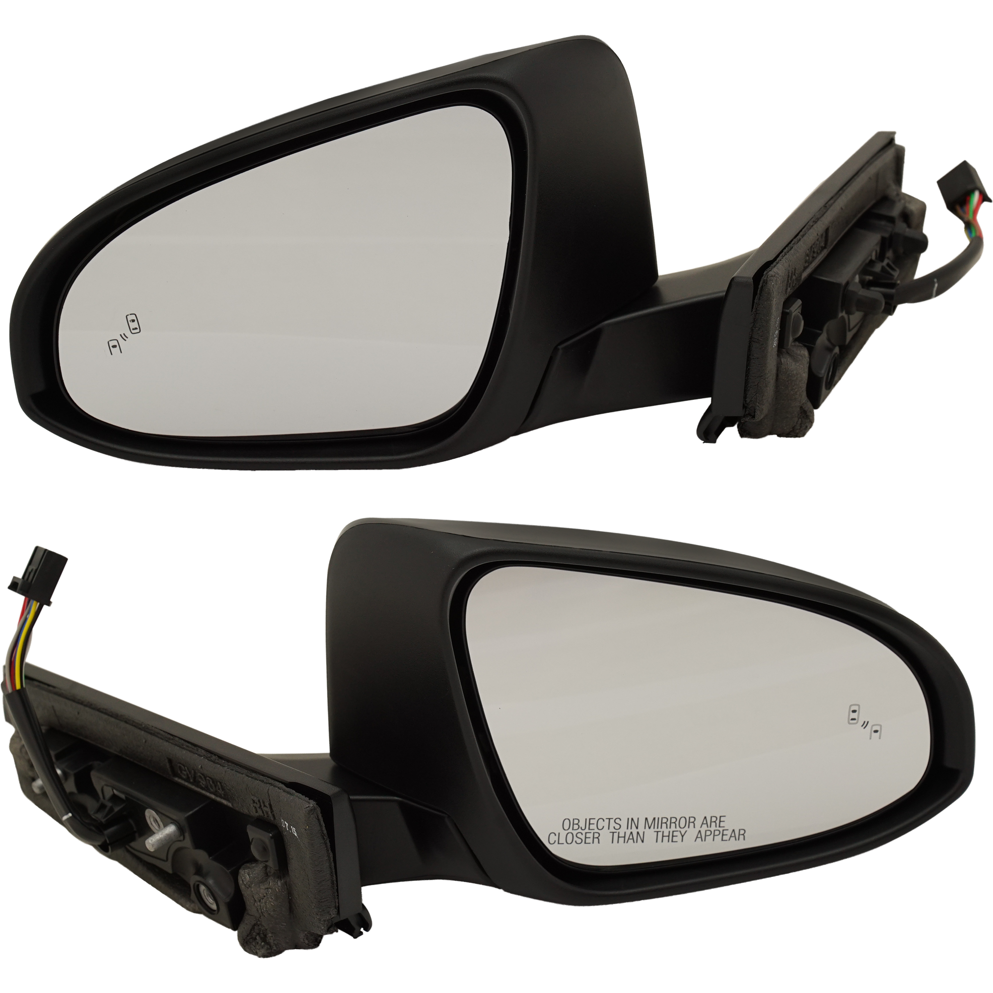 AM C HR 18-22 MIRROR RH AND LH Power Manual Folding Heated Paintable w BSD in Glass and In housing Signal Light No Auto dimming and Memory SKU SET TY242ER S Partslink TO1320365 TO1321365 OEM 87910F4062 PFM 87940F4062 PFM