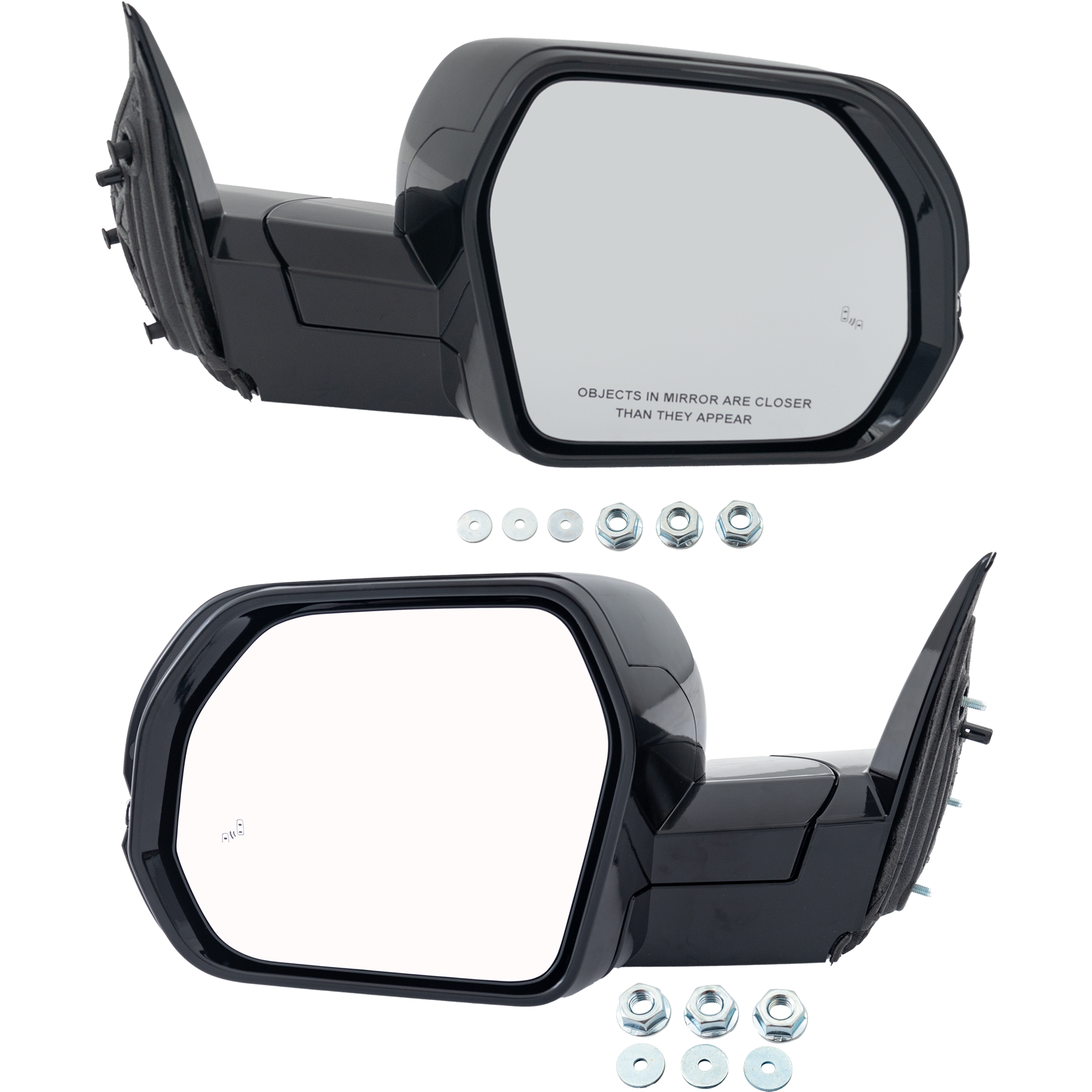AM TUNDRA 22-24 MIRROR RH AND LH Power Power Folding Heated Paintable w Signal Memory Blind Spot Detection No Puddle Light Auto Dimming Camera Hole To 4-22 From 5-22 SKU SET TY269ER S Partslink TO1320437 TO1321437 OEM 879100C681 PFM 879400C681 PFM