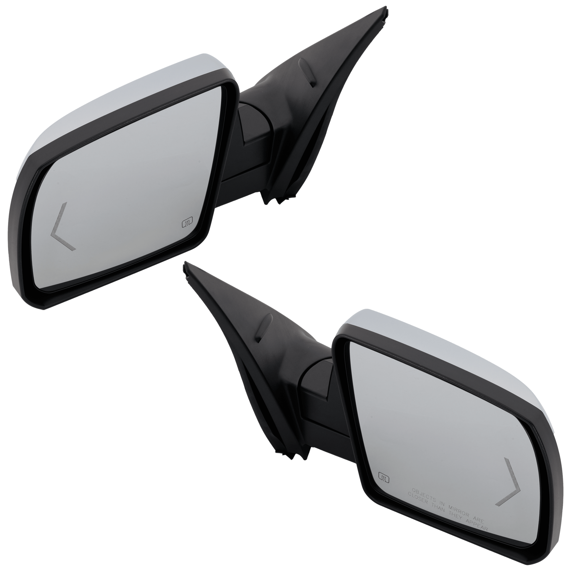 AM TUNDRA 14-21 MIRROR RH AND LH Power Power Folding Heated Chrome w Signal Light Memory and Puddle Light No BSD Auto Dimming and Lane Change Assist SKU SET TY290ER Partslink TO1320306 TO1321306 OEM 879100C450 PFM 879400C470 PFM