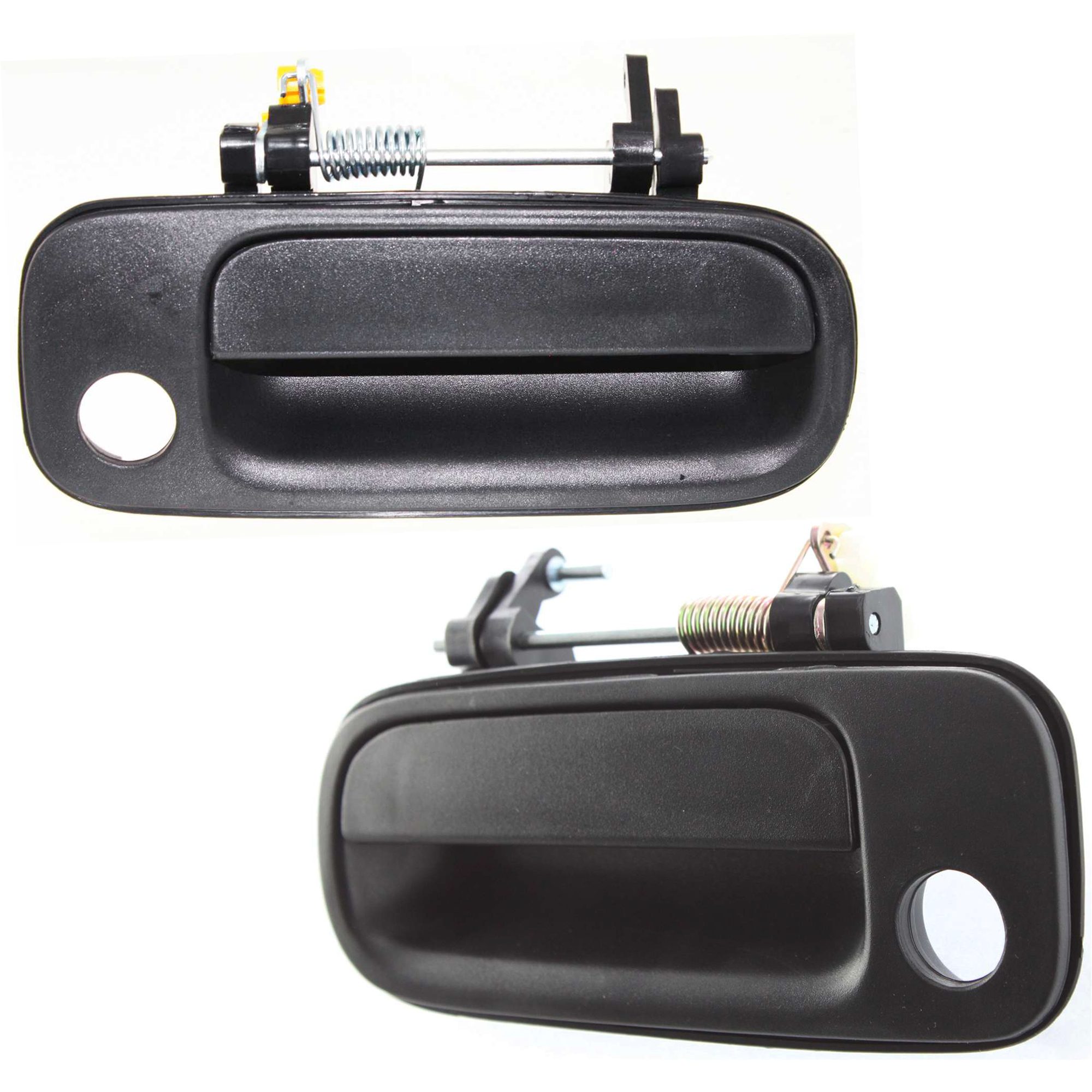 AM CAMRY 92-96 EXTERIOR FRONT DOOR HANDLE RH AND LH Textured Black w Keyhole SKU SET TY3220 Partslink TO1311101 OEM 6921032091C1-6922032091Texture