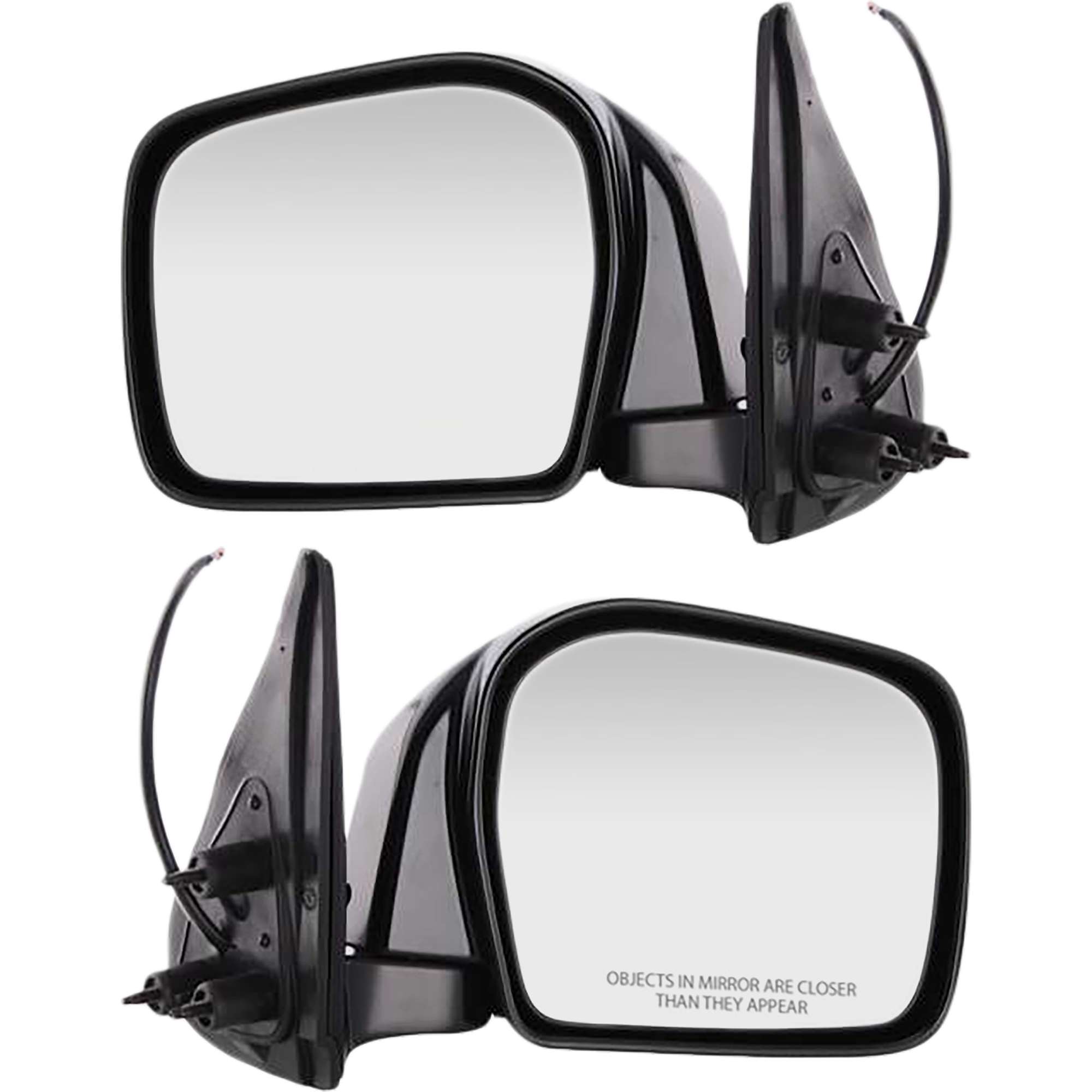 AM TACOMA 01-04 MIRROR RH AND LH Power Manual Folding Non Heated Paintable Pre Runner 2WD Base DLX 4WD SKU SET TY35ER Partslink TO1320163 TO1321163 OEM 8791035580-8794035551