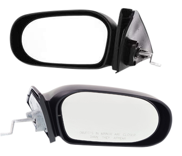 AM TERCEL 91-94 MIRROR RH AND LH Manual Adjust Non Folding Non Heated Textured SKU SET TY40R Partslink TO1320172 TO1321172 OEM 8791016510-8794016550