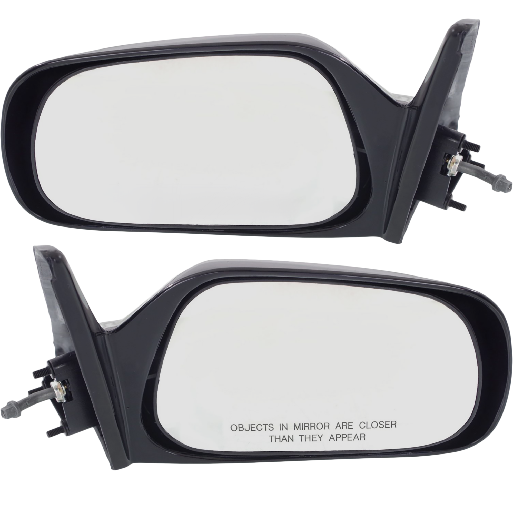 AM COROLLA 88-92 MIRROR RH AND LH Manual Adjust Non Folding Non Heated Paintable No Auto dimming BSD Memory and Signal Light Canada USA Built Vehicle SKU SET TY43R Partslink TO1320103 TO1321103 OEM 879101A650-8794001021