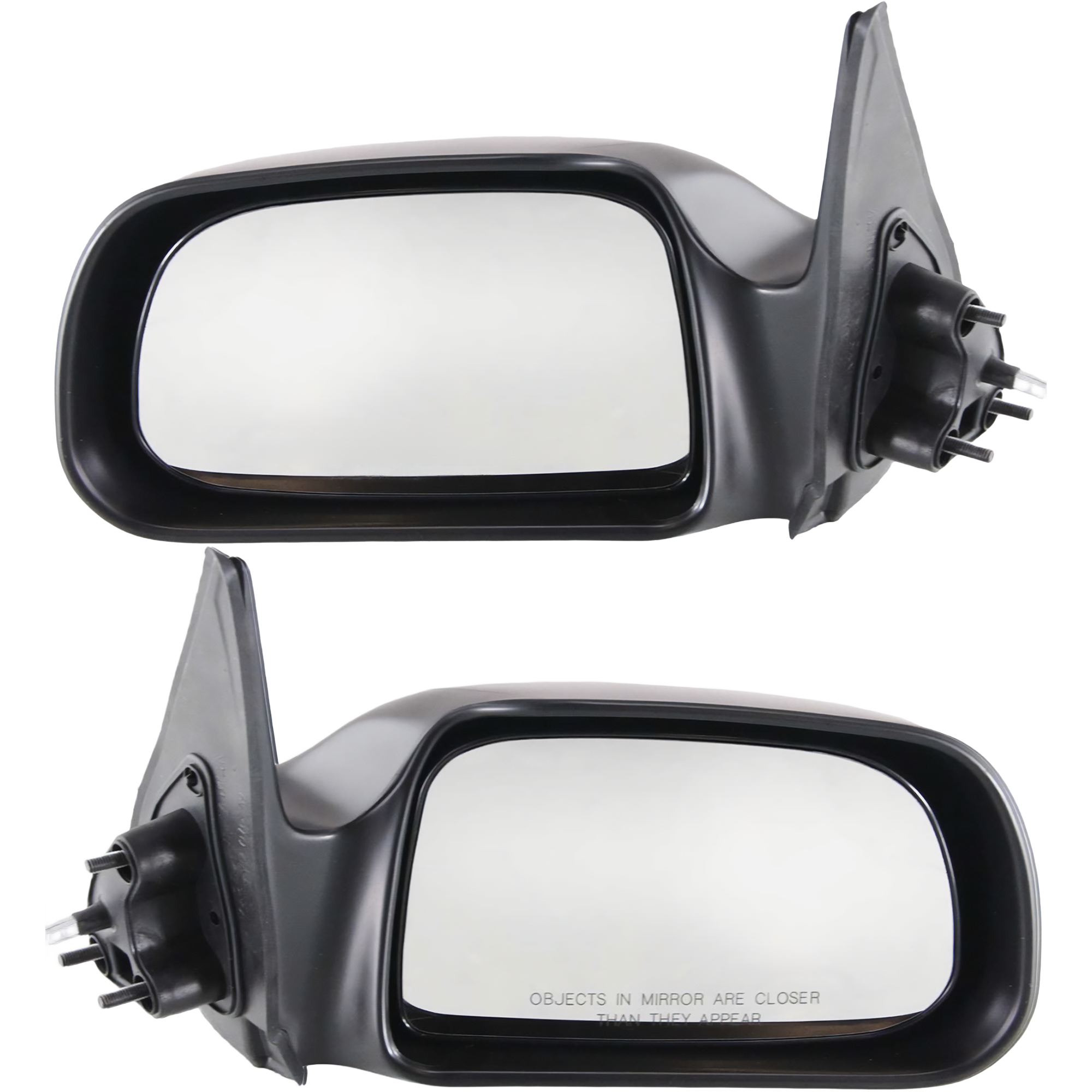 AM TACOMA 01-04 MIRROR RH AND LH Manual Adjust Non Heated Non Folding Paintable Base DLX Models 2WD SKU SET TY49R Partslink TO1320160 TO1321160 OEM 8791004080-8794004090