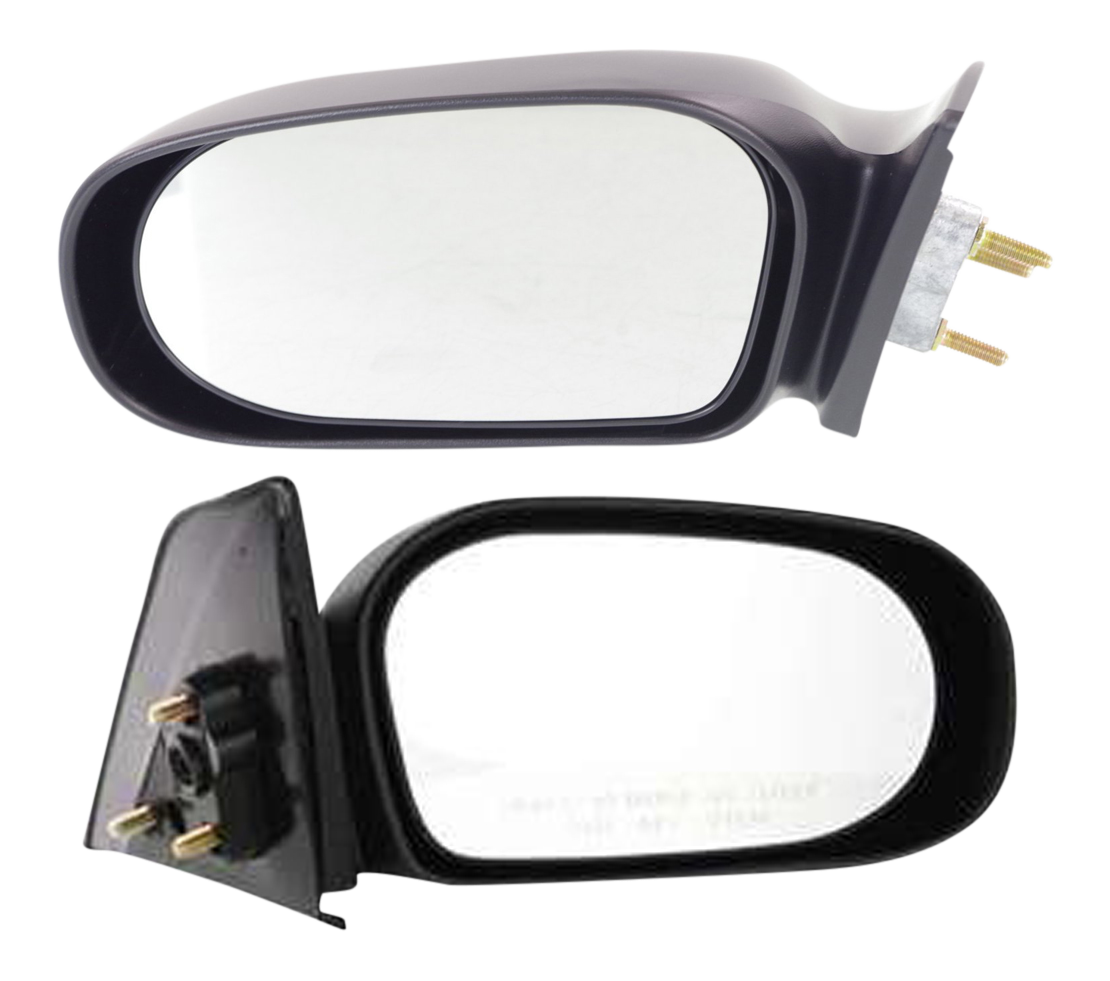 AM TERCEL 95-99 MIRROR RH AND LH Manual Adjust Non Folding Non Heated Textured SKU SET TY52R Partslink TO1320169 TO1321169 OEM 879100W010-879400W010