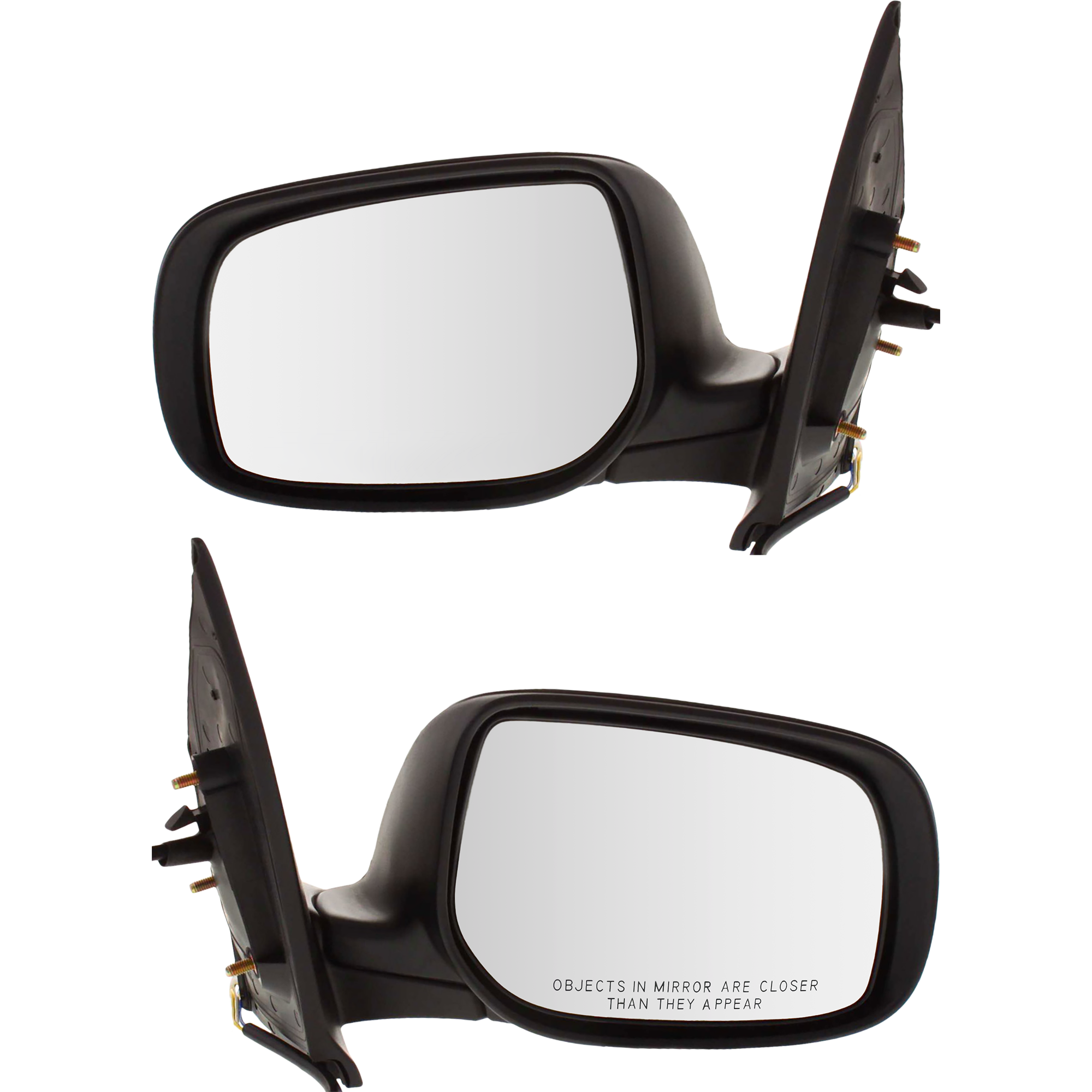 AM YARIS 07-12 MIRROR RH AND LH Power Manual Folding Non Heated Paintable Sedan SKU SET TY92ER Partslink TO1320231 TO1321231 OEM 8791052790-8794052770
