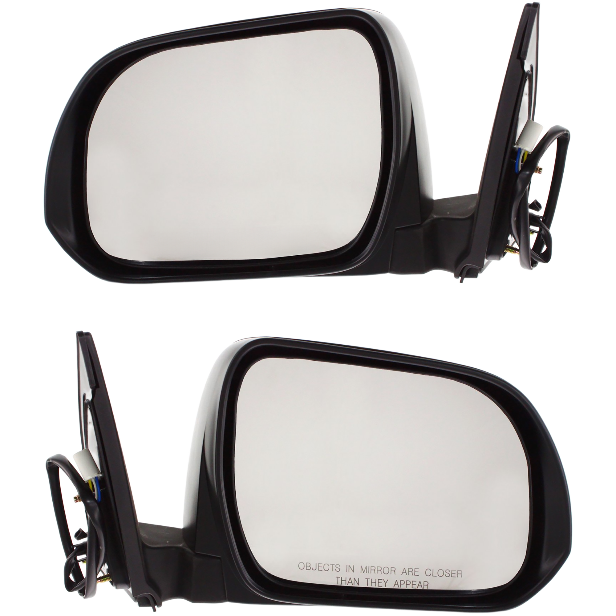 AM HIGHLANDER 08-13 MIRROR RH AND LH Power Manual Folding Non Heated Paintable No Puddle Light Hybrid 08-10 Non Hybrid Models Japan Built Vehicle SKU SET TY98ER Partslink TO1320245 TO1321245 OEM 8791048341-8794048291