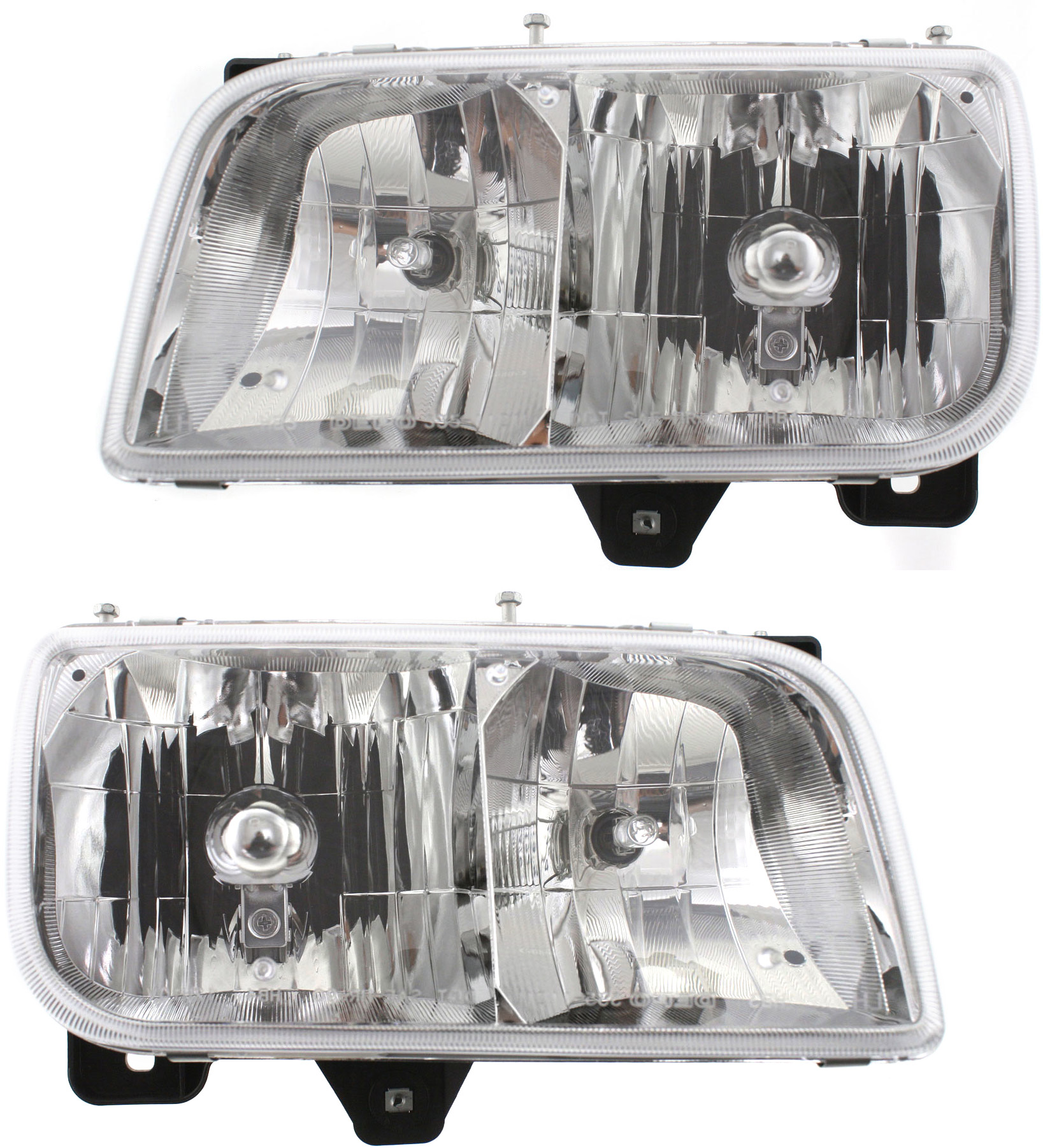 AM ESCALADE 99-00 HEAD LAMP RH AND LH Assembly Halogen Composite SKU SET US 2290R Partslink GM2502217 GM2503217 OEM 15738657-15738658