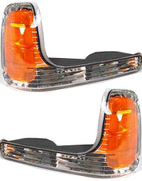 AM YUKON 92-00 PARK LAMP RH AND LH Lens and Housing SKU SET US 2300R Partslink GM2520183 GM2521183 OEM 15763595-15763596