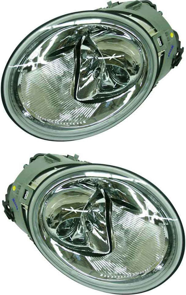 AM BEETLE 02-04 HEAD LAMP RH AND LH Assembly Halogen Turbo S Model SKU SET V100117 Partslink VW2502121 VW2503121 OEM 1C0941029L 1C0941030L