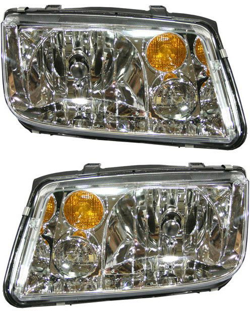 AM JETTA 02-05 HEAD LAMP RH AND LH Assembly Halogen w o Fog Lights From VIN 2108641 Exc 1.8L SKU SET V100137 OEM 1J5941017BJ PFM 1J5941018BJ PF