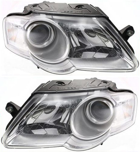 AM PASSAT 06-10 HEAD LAMP RH AND LH Assembly Halogen SKU SET V100143 Partslink VW2502130 VW2502134 VW2503130 VW2503134 OEM 3C0941005L 3C0941005AE 3C09410
