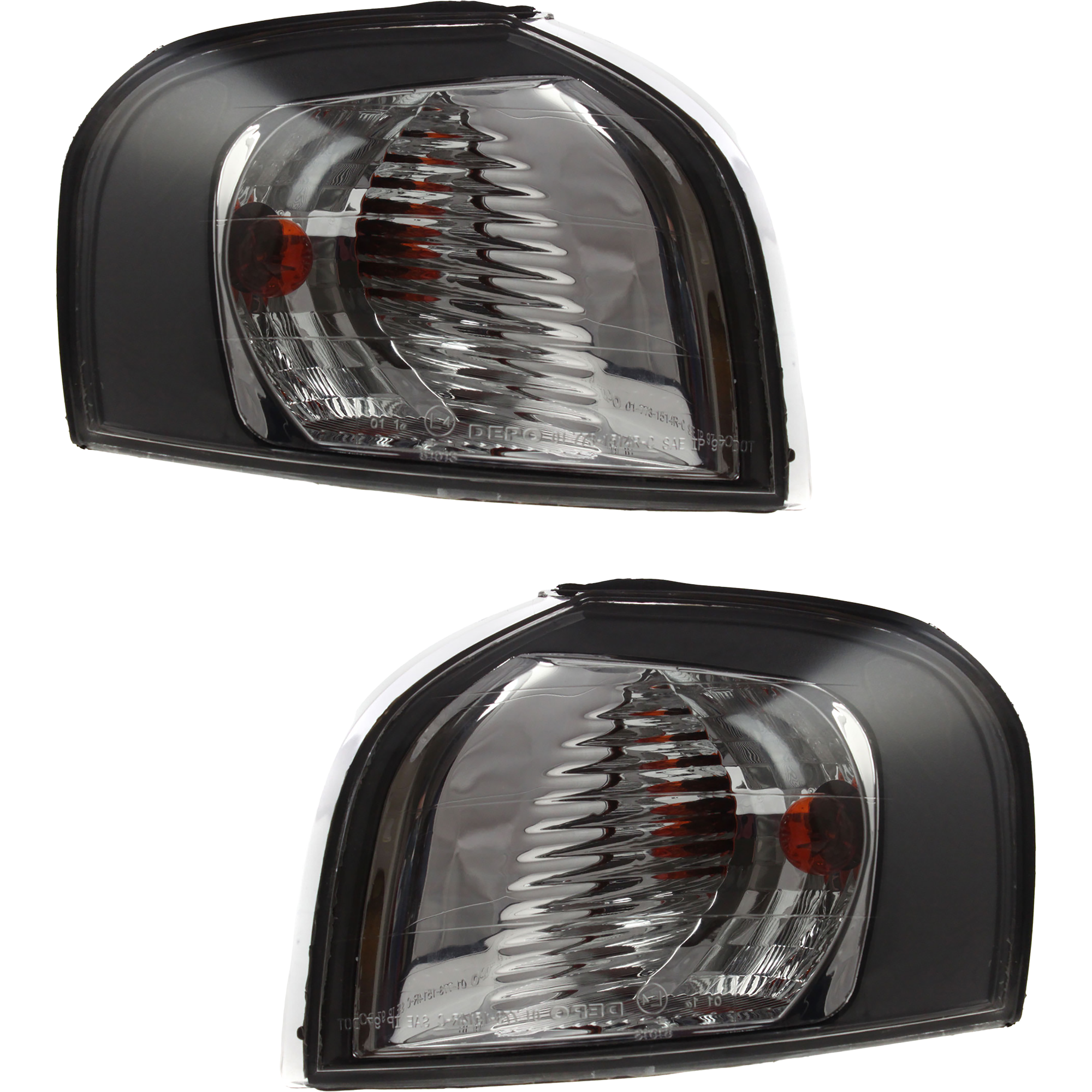 AM S8-99-3 CORNER LAMP RH and LH Set of 2 Assembly SKU SET V104107 Partslink VO2520108 VO2521108 OEM 86204633-86204641