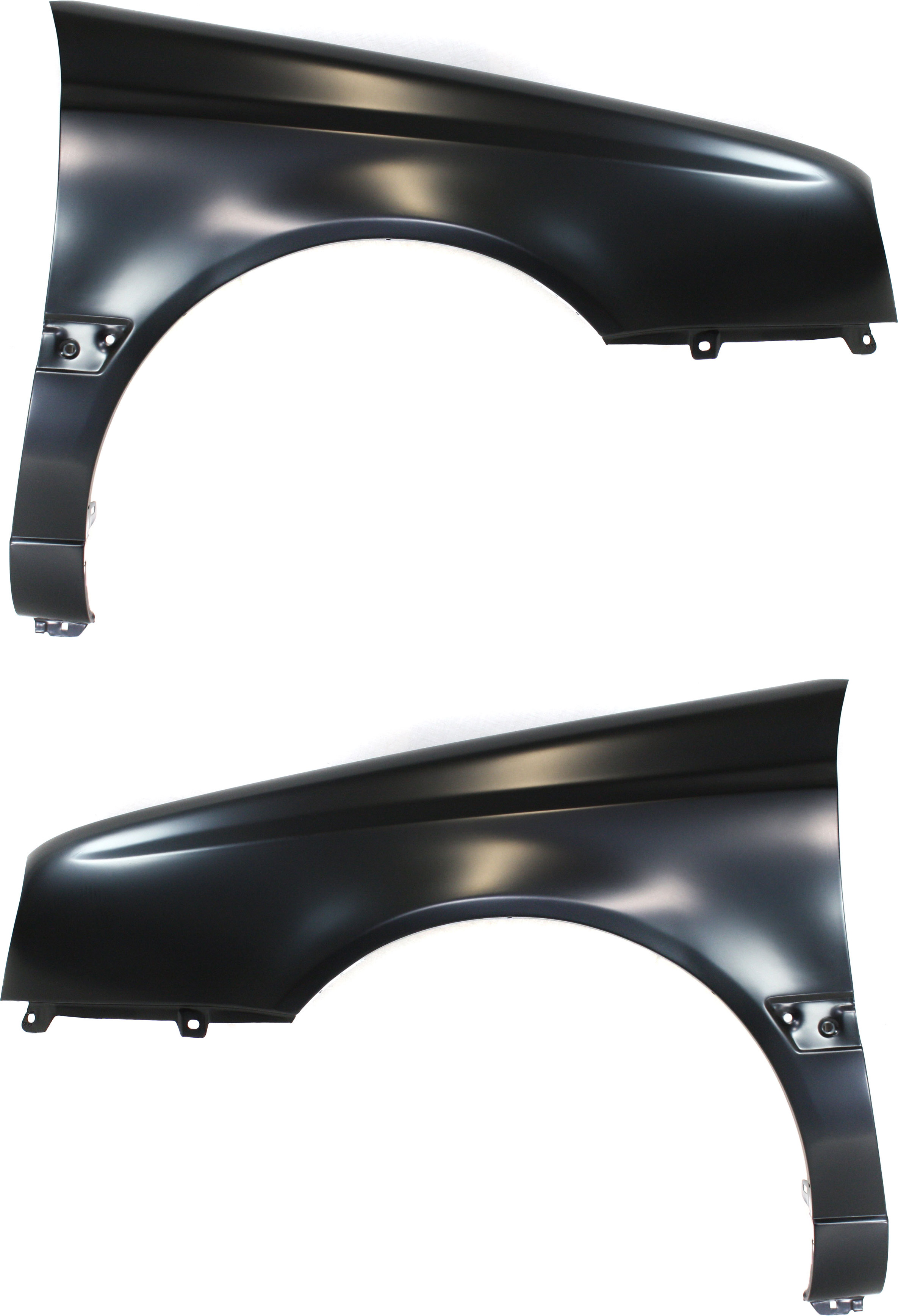 AM GOLF JETTA 93-99 FRONT FENDER RH AND LH Primed w Molding Type and Antenna Hole SKU SET V182 Partslink VW1241132 VW1241107 VW1240125 OEM 1HM821022-1HM821021