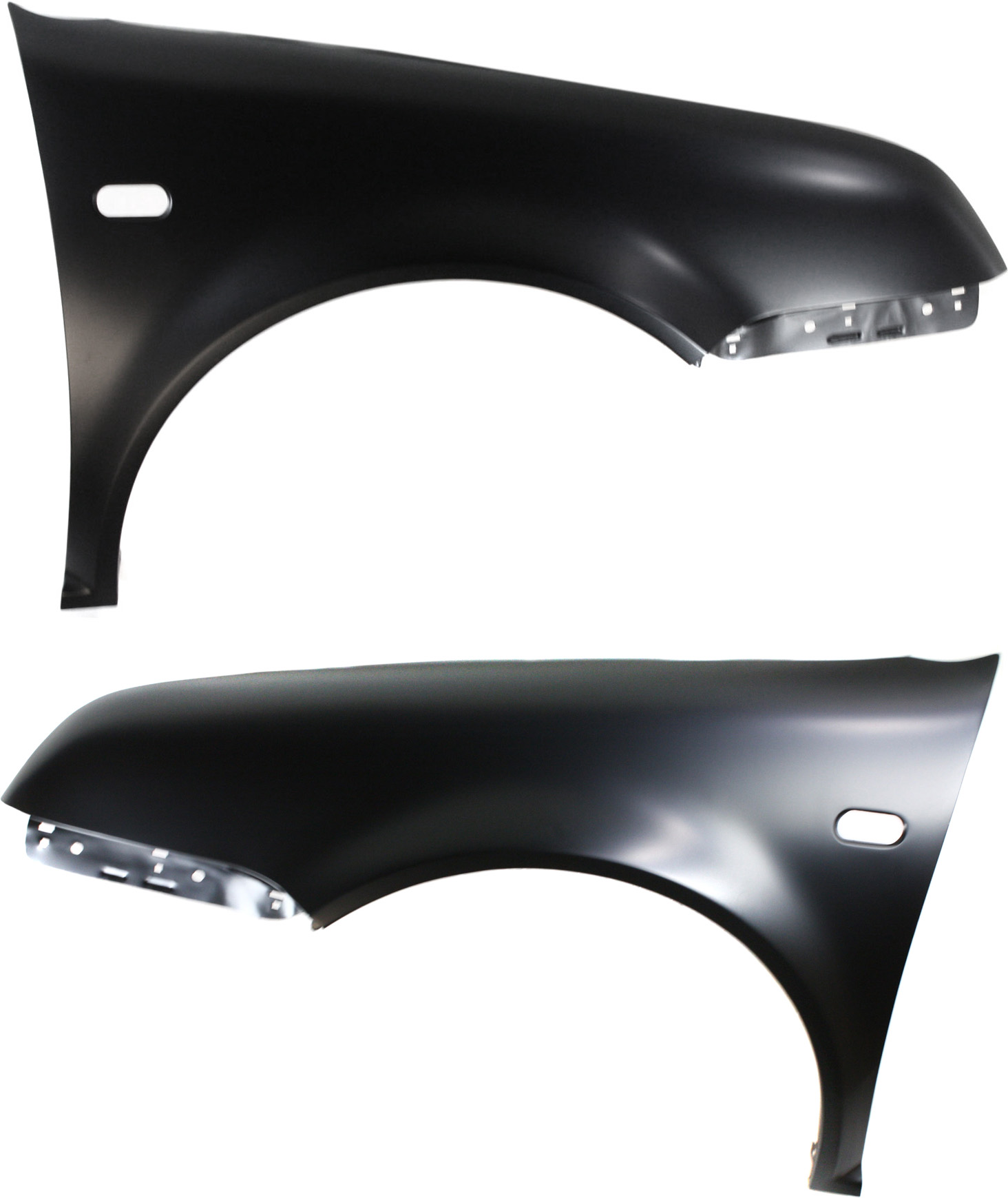 AM JETTA 99-05 FRONT FENDER RH AND LH Primed 4th Gen w Side Lamp Holes SKU SET V220101 Partslink VW1241129 VW1241130 VW1240129 VW1240130 OEM 1J5821022-1J5821021