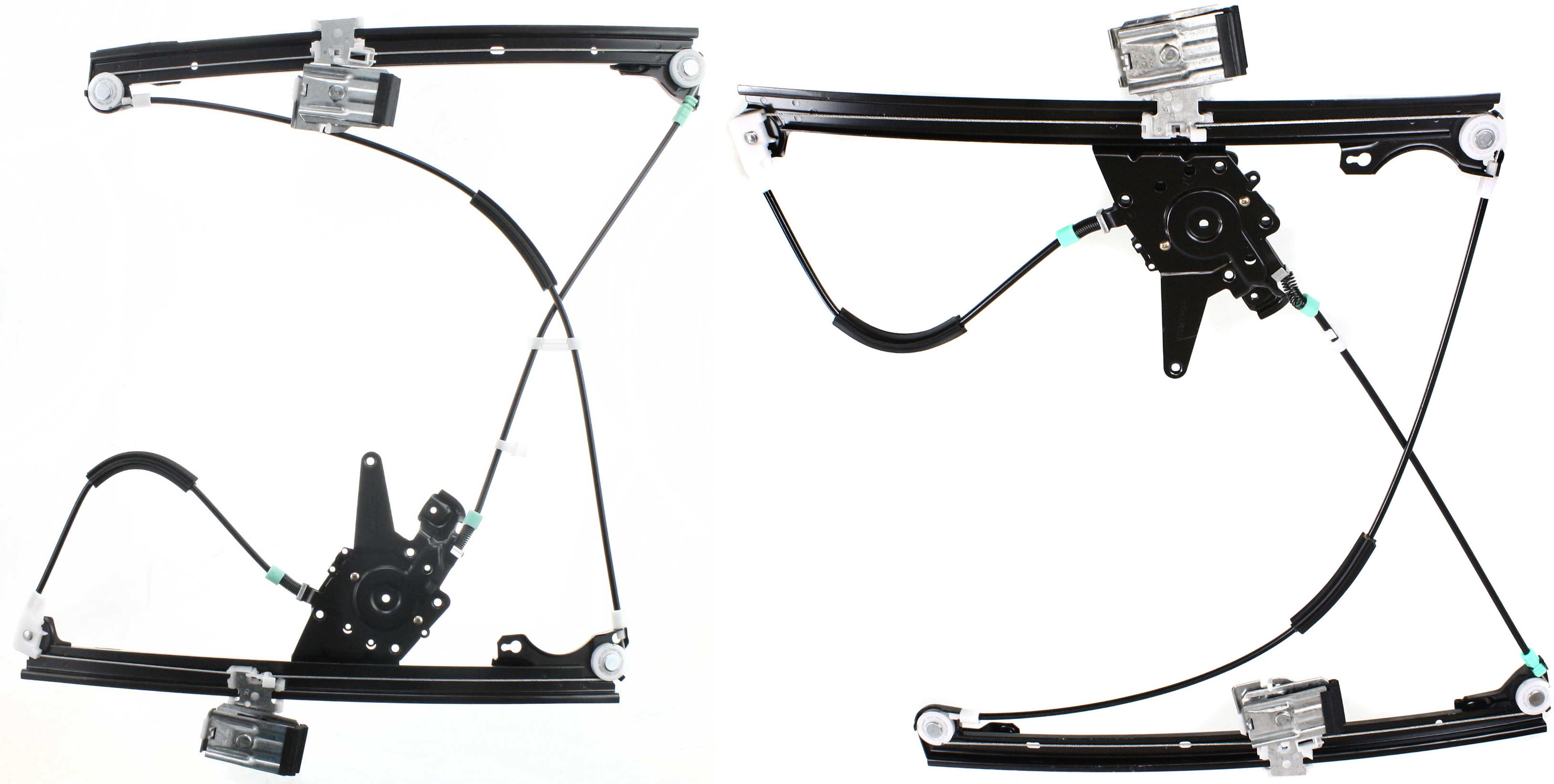 AM GOLF JETTA 93-99 FRONT WINDOW REGULATOR RH AND LH Power Without Motor SKU SET V462905 Partslink VW1351102 VW1350102 OEM 1H0837462A 1H0837461A
