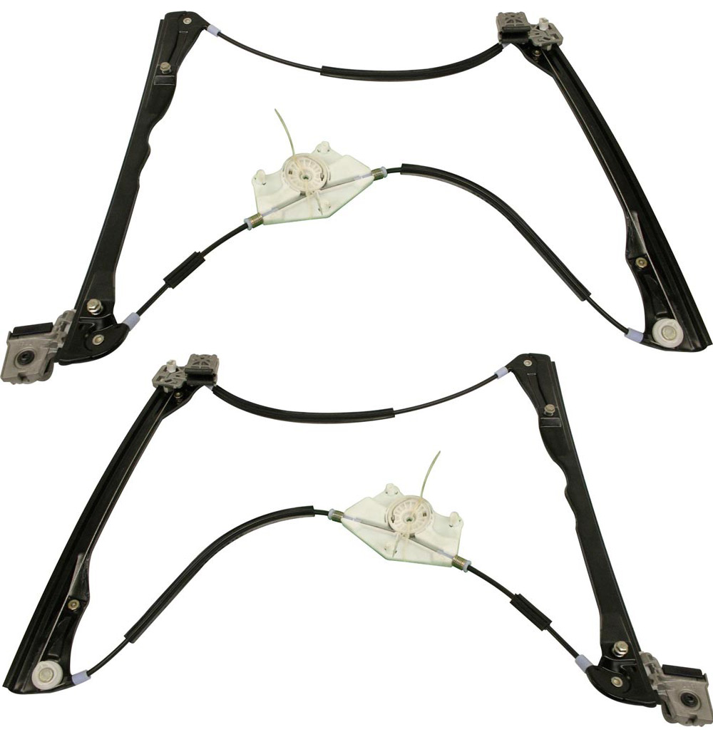 AM GOLF 99-06 JETTA 99-05 FRONT WINDOW REGULATOR RH AND LH Power Without Motor SKU SET V462917 Partslink VW1351104 VW1350104 OEM 1J4837462F 1J4837461F