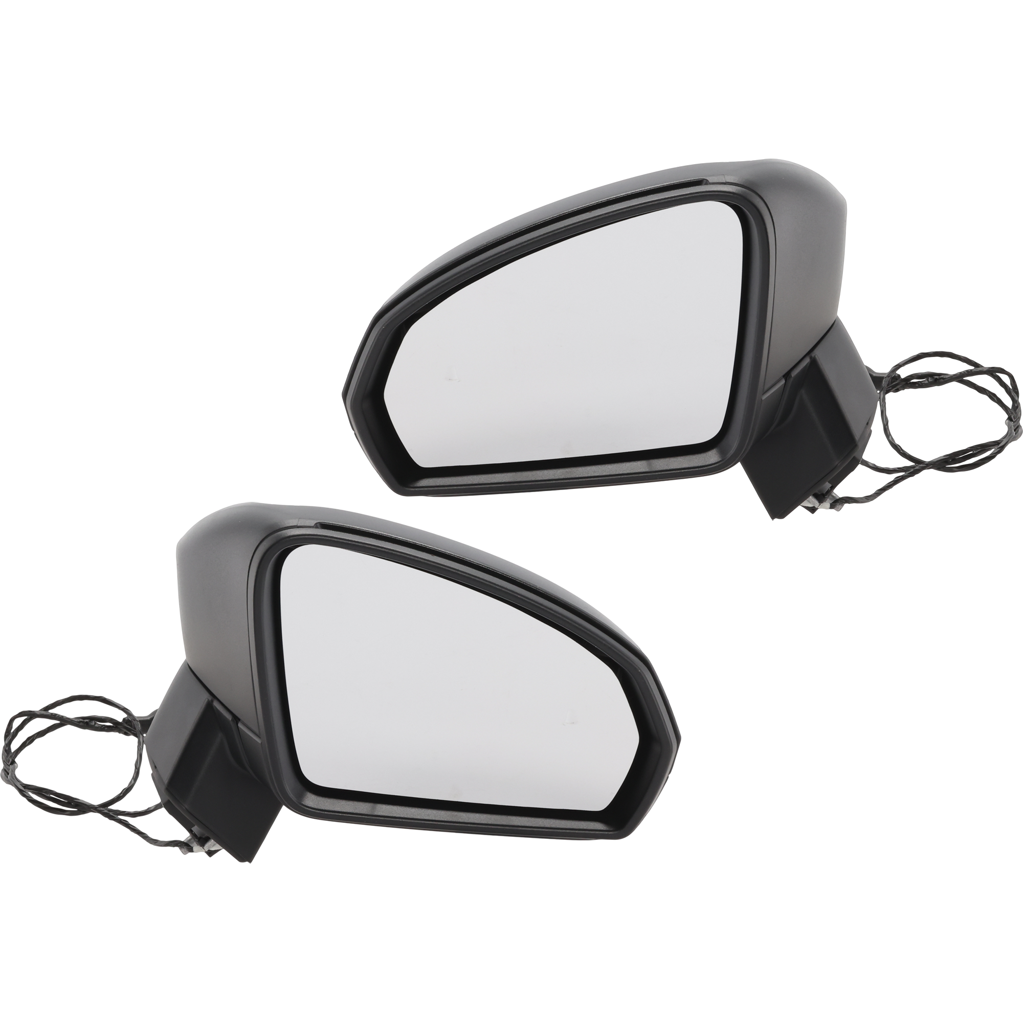 AM TAOS 22-23 MIRROR RH AND LH Power Non Heated Manual Folding Textured No Blind Spot Detection Memory Puddle Light and Auto Dimming SKU SET VW116ER Partslink VW1320190 VW1321190 OEM 2GJ857507H9B9-2GJ857508H9B9