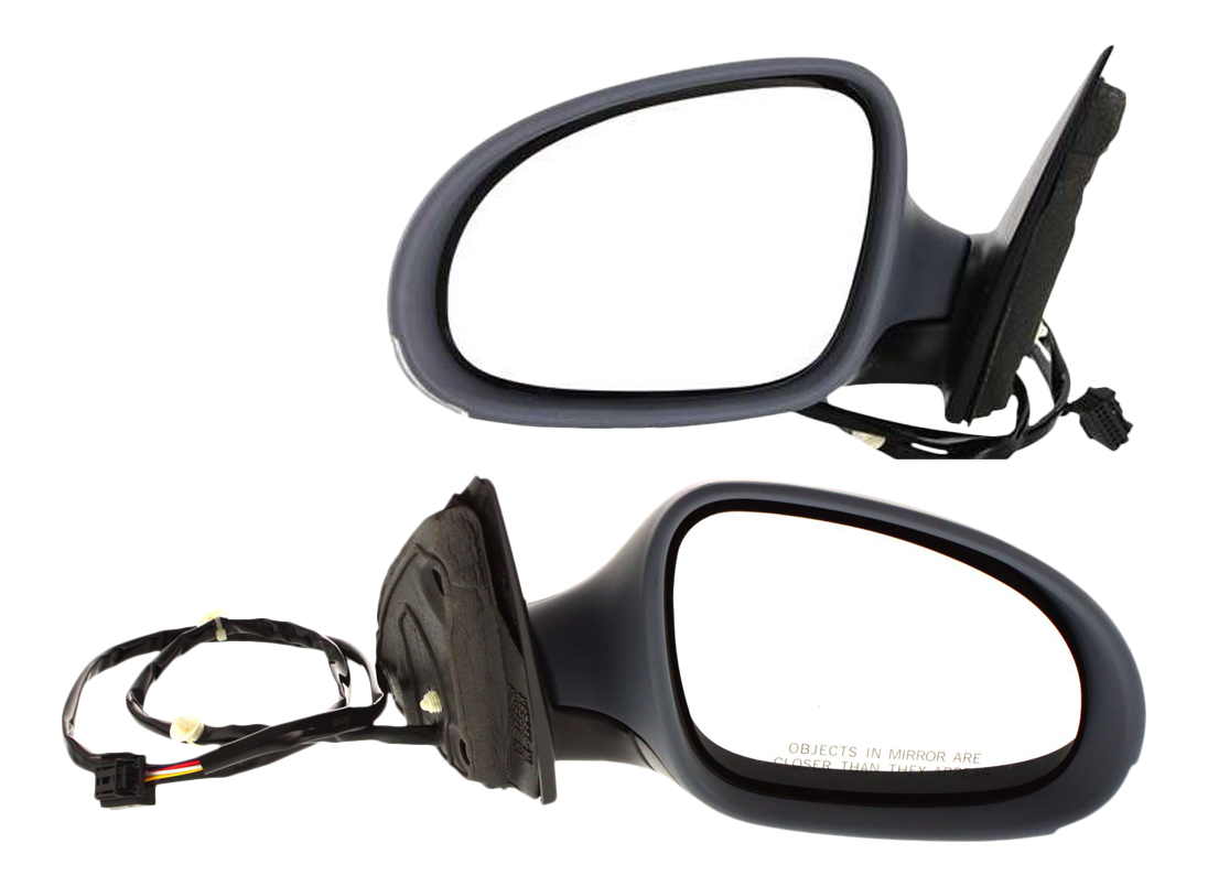 AM PASSAT 06-10 MIRROR RH AND LH Power Manual Folding Heated Paintable w Signal Light No Memory and Puddle Light SKU SET VW26ER Partslink VW1320136 VW1321136 OEM 3C1857507DP9B9-3C1857508DM9B9
