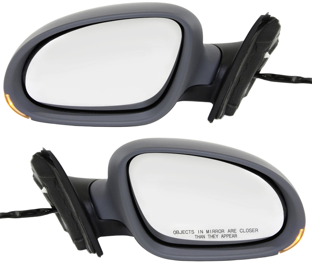 AM JETTA 05-10 MIRROR RH AND LH Power Manual Folding Heated Paintable w Signal Light No Puddle Light Sedan SKU SET VW27ER Partslink VW1320122 VW1321122 OEM 1K1857507DJ9B9-1K1857508DB9B9