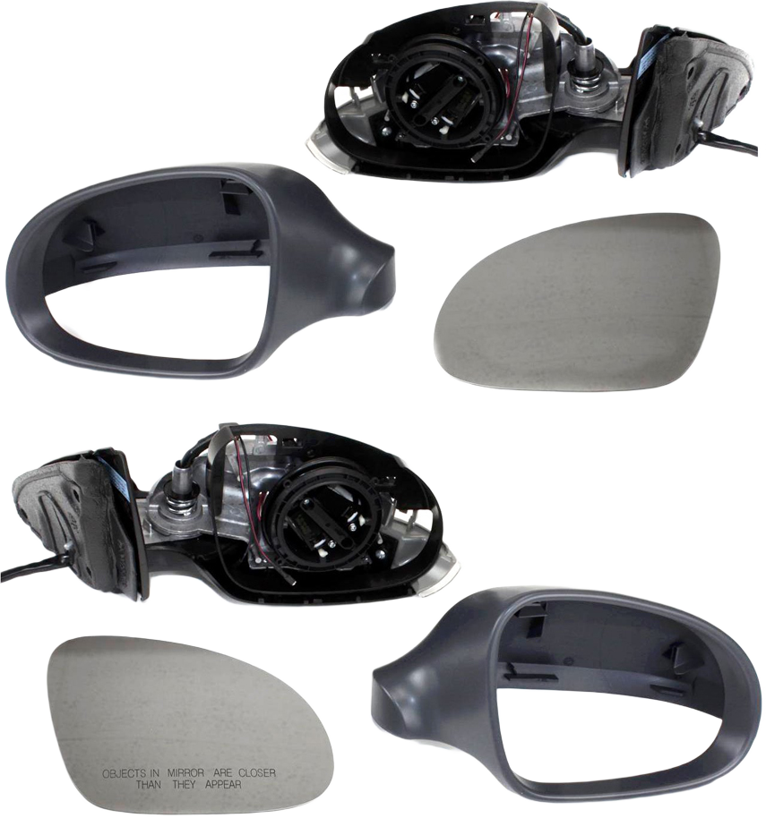 AM PASSAT 06-10 MIRROR RH AND LH Power Manual Folding Heated Paintable w Puddle and Signal Lights No Memory SKU SET VW35ER Partslink VW1320121 VW1321121 OEM 3C1857507CK9B9-3C1857508CK9B9
