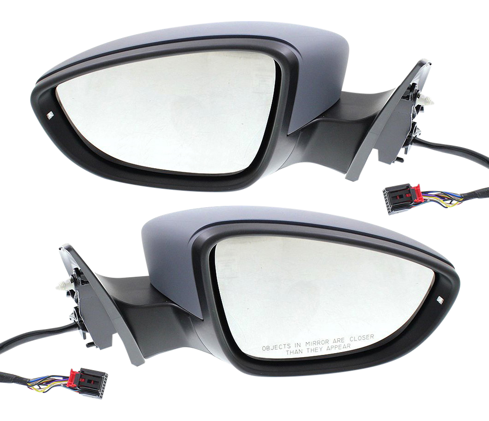 AM PASSAT CC 09-12 MIRROR RH AND LH Power Power Folding Heated Paintable w Memory Puddle Light and Signal Light SKU SET VW36ER S Partslink VW1320143 VW1321143 OEM 3C8857507BE9B9 PFM 3C8857508BF