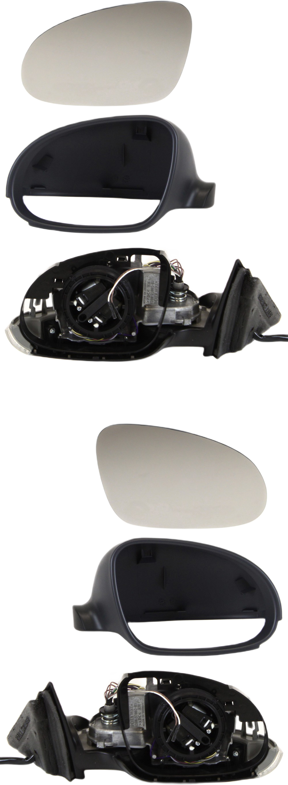 AM PASSAT 01-05 MIRROR RH AND LH Power Power Folding Heated With Signal Light w Memory Paintable SKU SET VW42ER S Partslink VW1320130 VW1321130 OEM 3B1857507AA01C PFM 3B1857507L0
