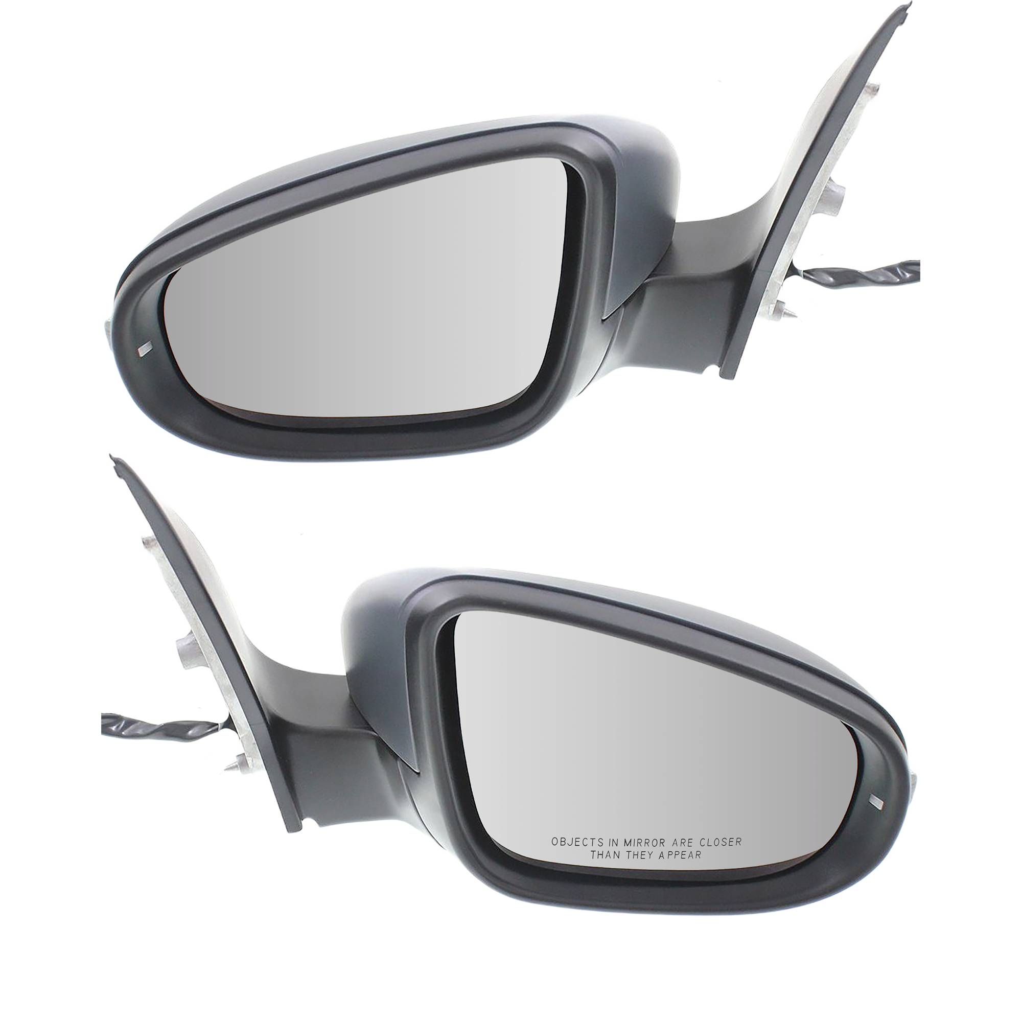 AM GOLF GTI 10-14 MIRROR RH AND LH Power Manual Folding Heated Paintable No Memory Hatchback SKU SET VW49ER OEM 5K0857507AD9B9-5K0857508AD9B9