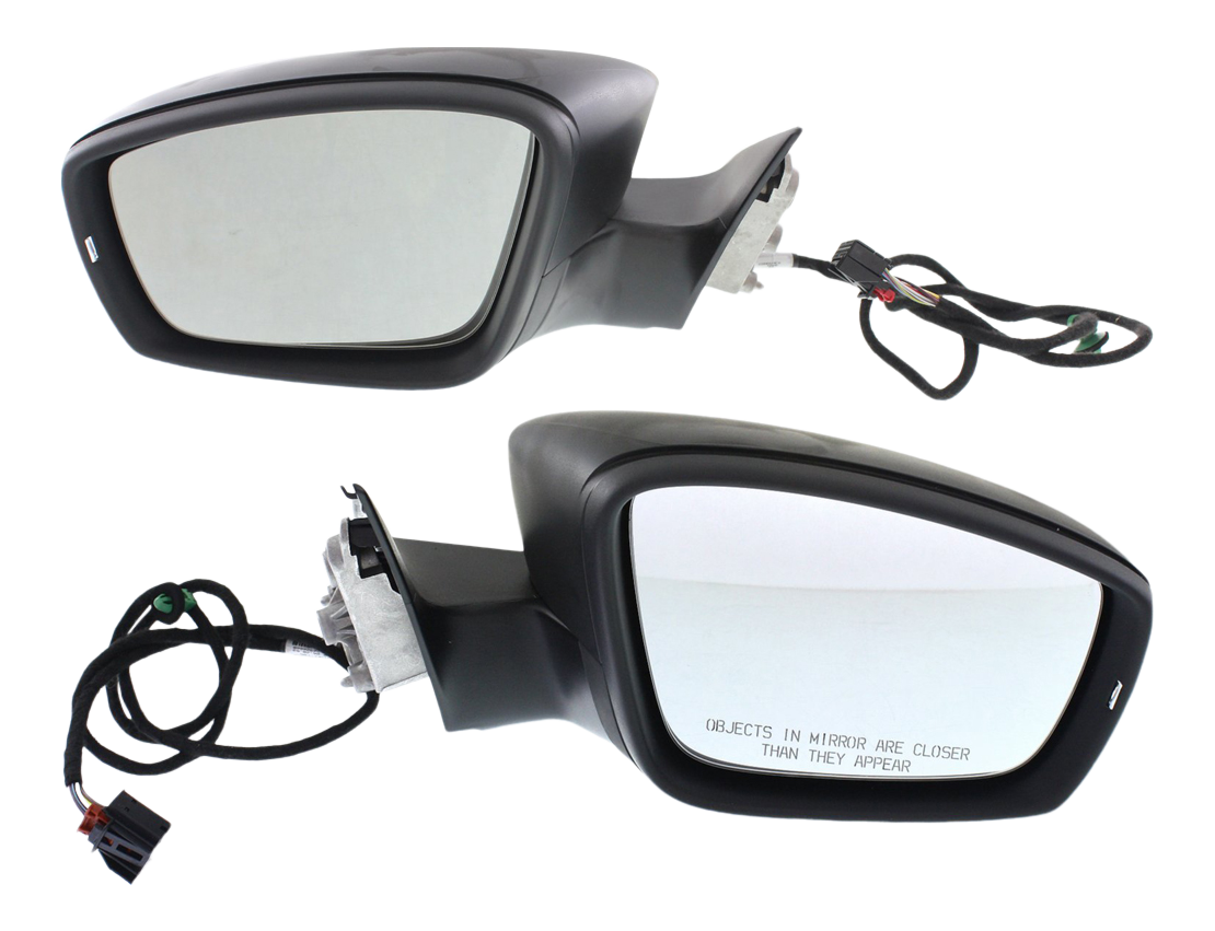 AM PASSAT 12-12 MIRROR RH AND LH Power Manual Folding Heated Paintable w Memory and Signal Light To 4-2-12 SKU SET VW54ER S Partslink VW1320155 VW1321155 OEM 561857507N9B9 PFM 561857508N9B