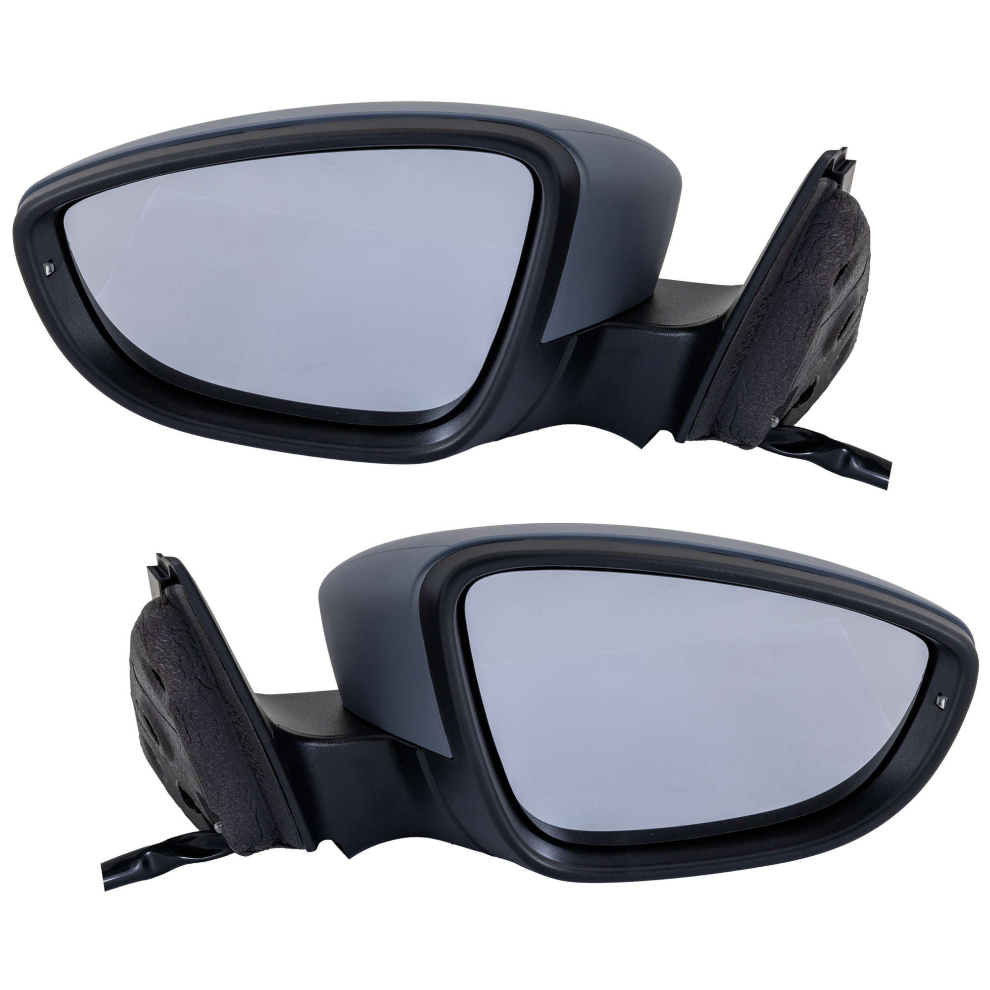 AM JETTA 11-18 MIRROR RH AND LH Power Manual Folding Heated w Memory and Signal Light No BSD Paintable SKU SET VW67ER S Partslink VW1321170 VW1320170 OEM 5C7857508BG PFM 5C7857507AR PF