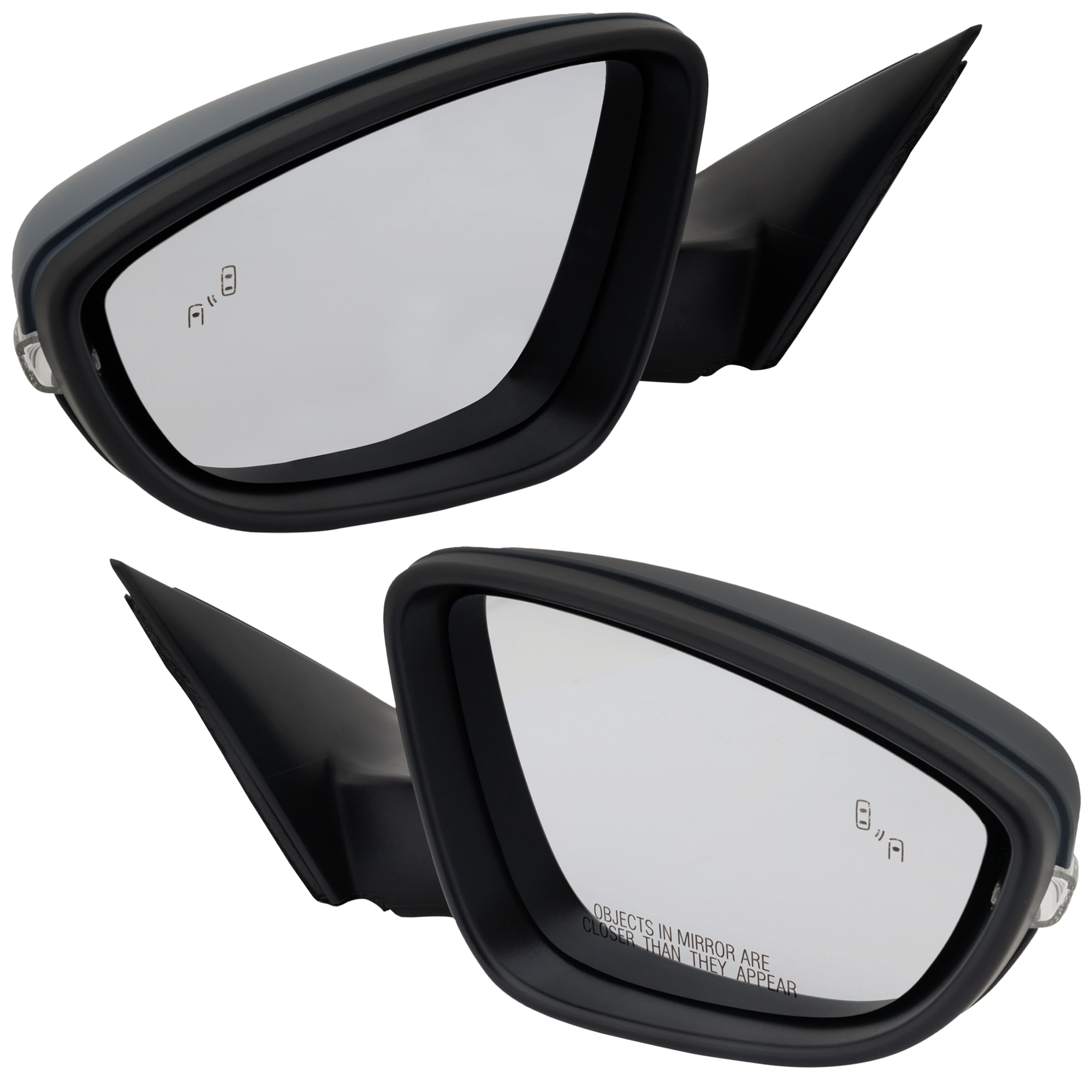 AM PASSAT 16-22 MIRROR RH AND LH Power Manual Folding Heated Paintable w Signal Light BSD Memory Side Object Sensor No Auto dimming SKU SET VW69ER S Partslink VW1320165 VW1321165 OEM 561857507BE9B9 PFM 561857508BE