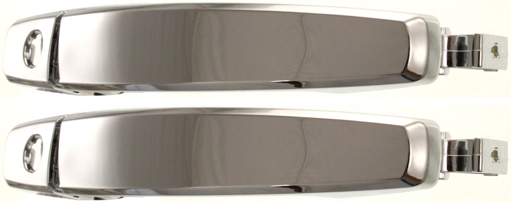AM AVEO 07-11 CAPTIVA SPORT 12-15 FRONT DOOR HANDLE RH AND LH Outer All Chrome w Keyhole SKU SETARBF462158C 2 Partslink FDH010141 OEM 96468266
