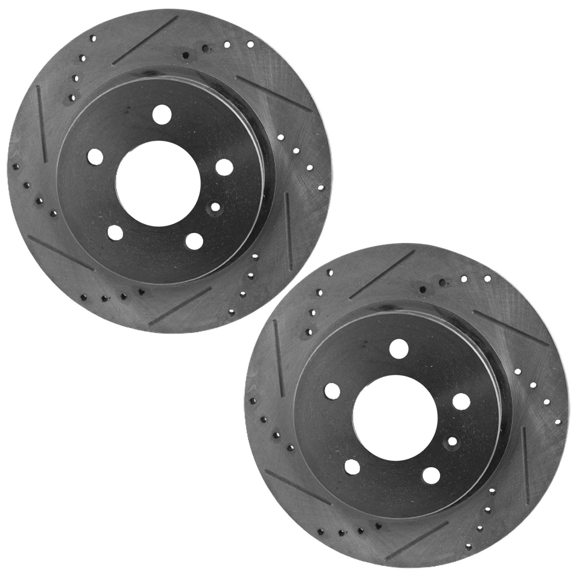 AM LUCERNE DTS 06-11 REAR BRAKE DISC RH AND LH Cross drilled and Slotted SKU SETJB27110047DRS2 OEM 41219-55127-60286-580405-90027