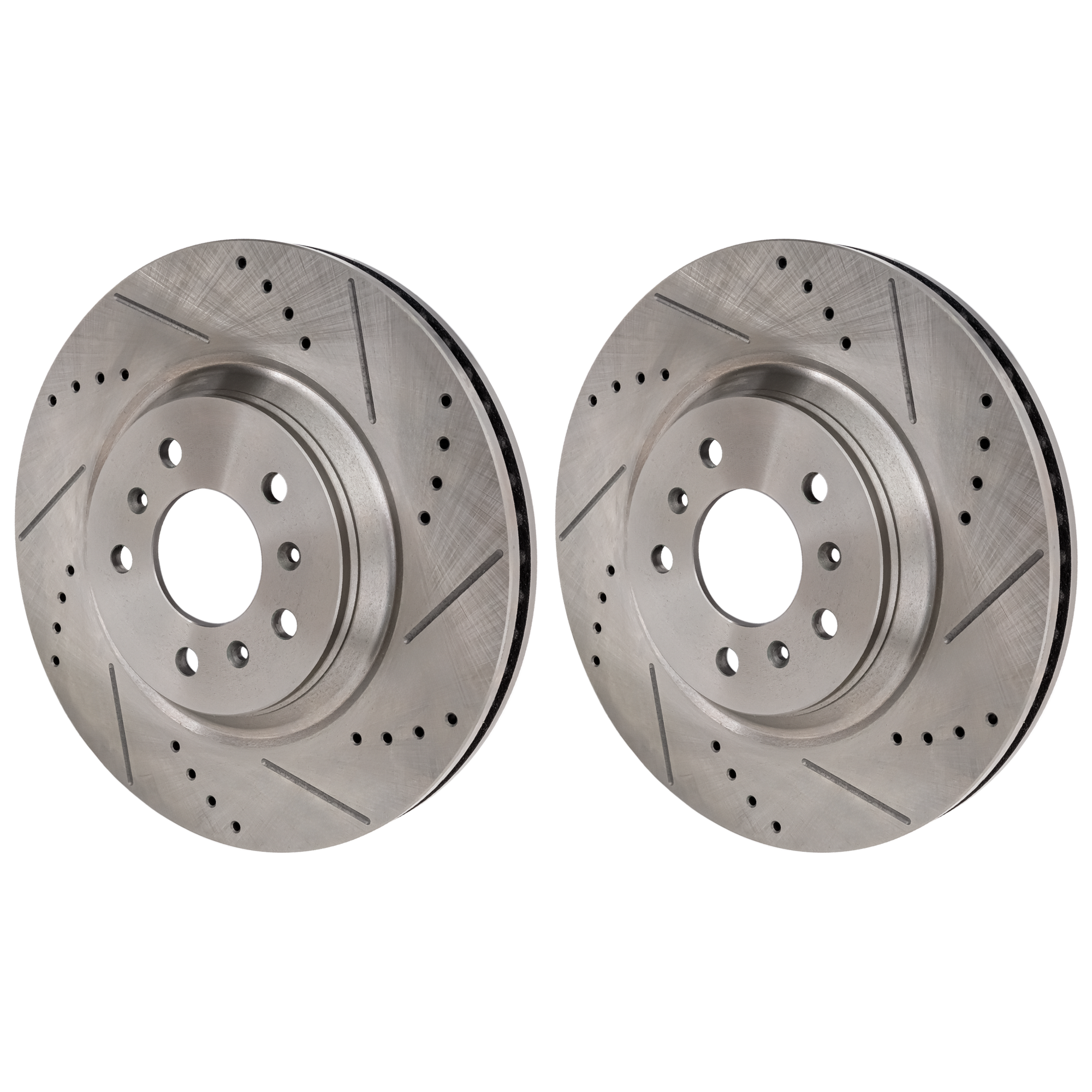 AM LUCERNE 06-11 IMPALA 12-13 IMPALA LIMITED 14-16 FRONT BRAKE DISC RH AND LH Cross drilled and Slotted SKU SETJB27110048DRS2 OEM 41217-55124-60421-580387-90038