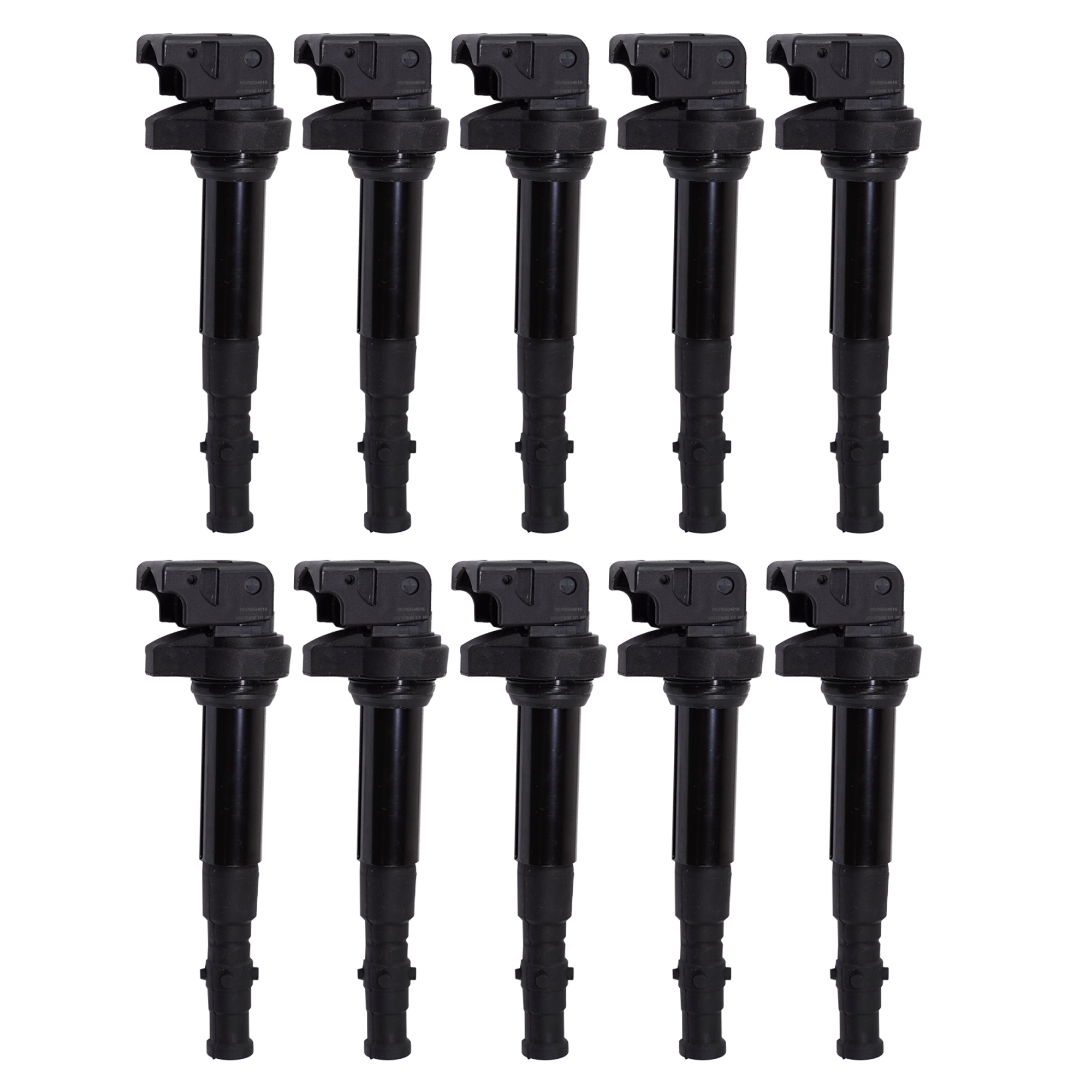 AM M5 M6-06-10 IGNITION COIL 3 Male Terminals Blade Type Direct Ignition Mounted Set of 10 SKU SETREPB504616-10