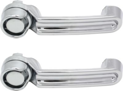 AM LIBERTY 12-12 FRONT DOOR HANDLE RH and LH Outside All Chrme w o Keyhole Plastic =REAR RH LH SKU SETREPJ462501C 2 OEM 4589164AI PFM