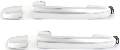 AM RAV4-01-12 XB 08-15 REAR DOOR HANDLE RH AND LH Outside All Chrome w o Keyhole Cover SKU SETREPT494706C 2 OEM 6921142010 PFM 6921102080 PFM